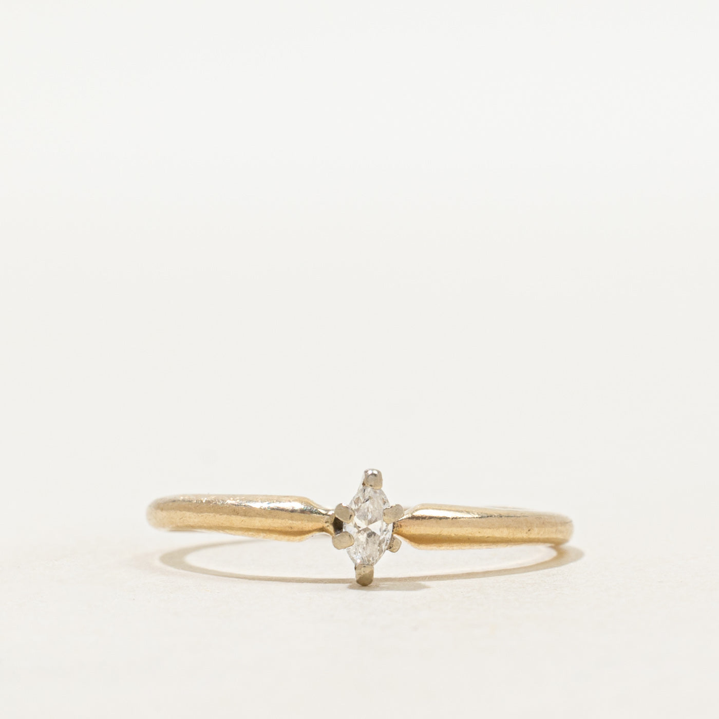 Marquise Cut Diamond Petite Ring | SZ 8