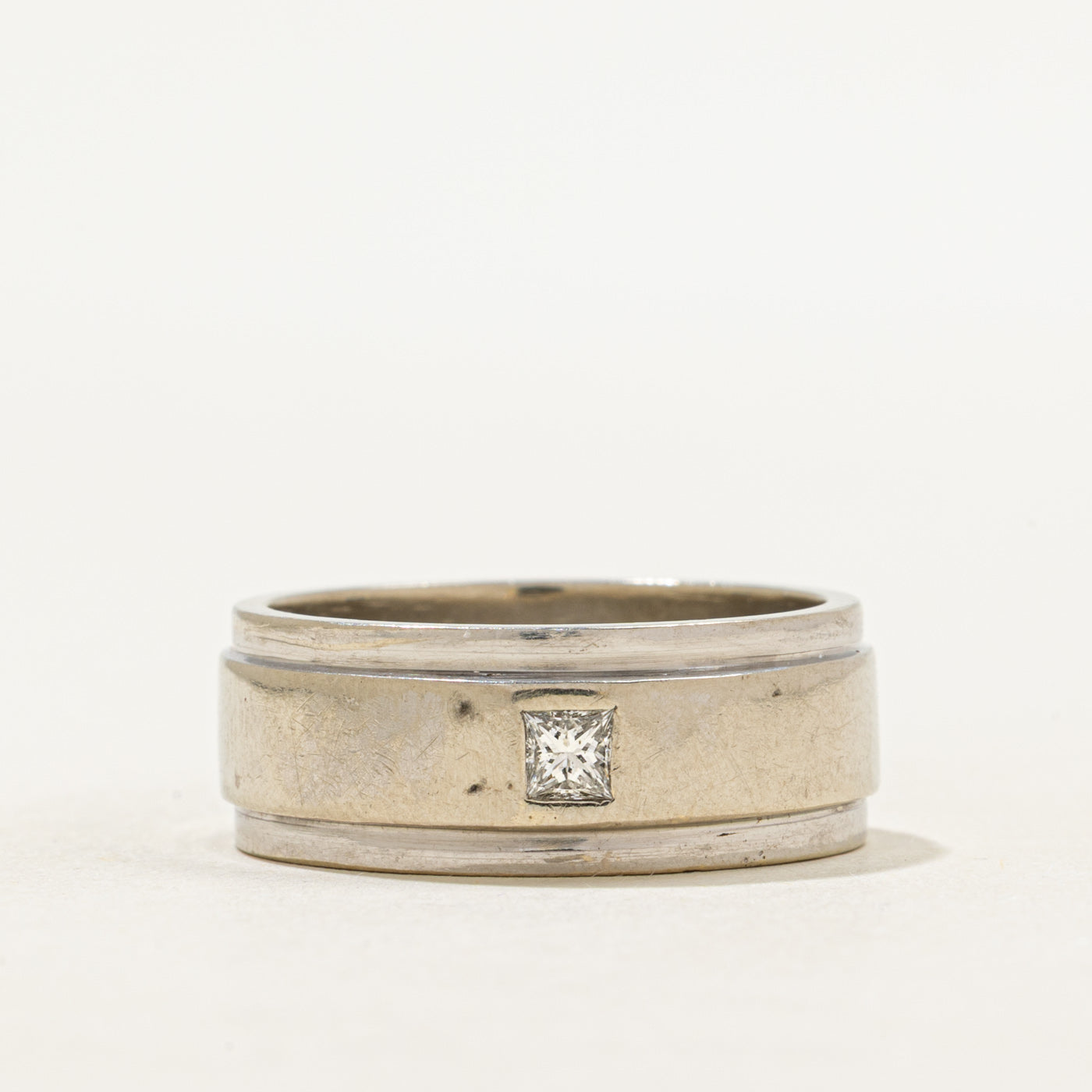 Flush Set Princess Cut Diamond Band | 8.15mm | SZ 8.75