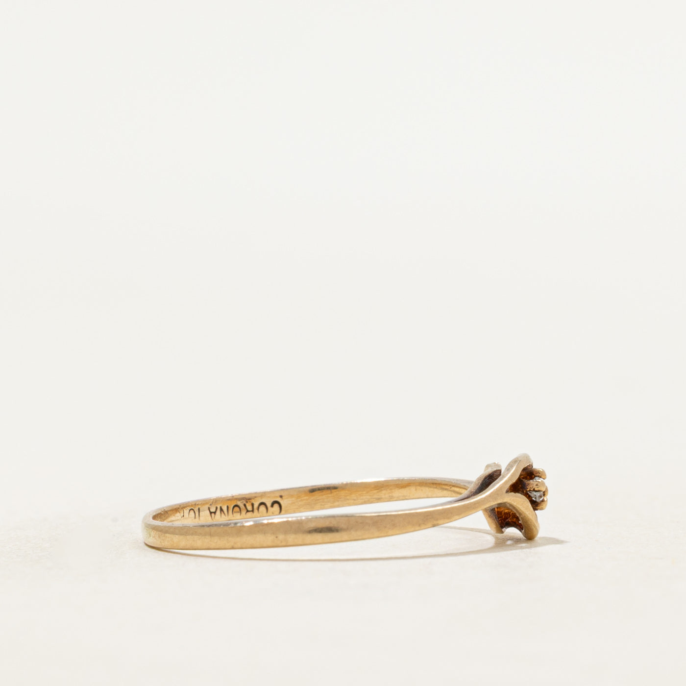 Diamond Heart Bypass Ring | SZ 6.25