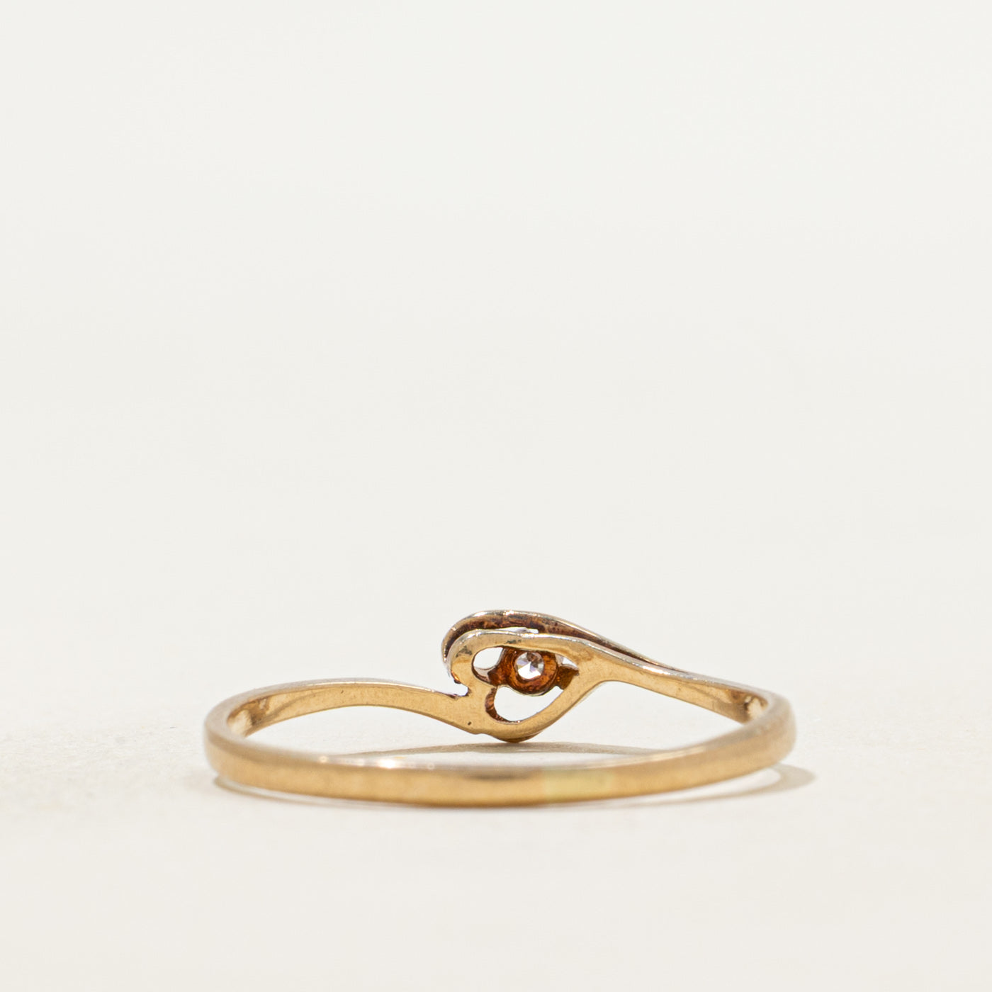 Diamond Heart Bypass Ring | SZ 6.25