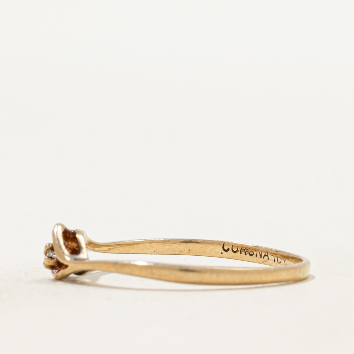 Diamond Heart Bypass Ring | SZ 6.25