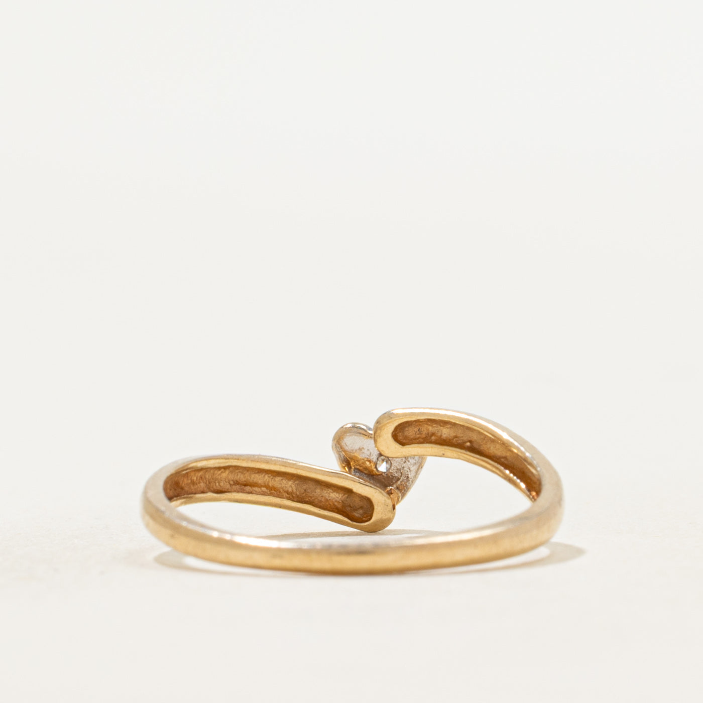 Diamond Heart Bypass Ring | SZ 5.75