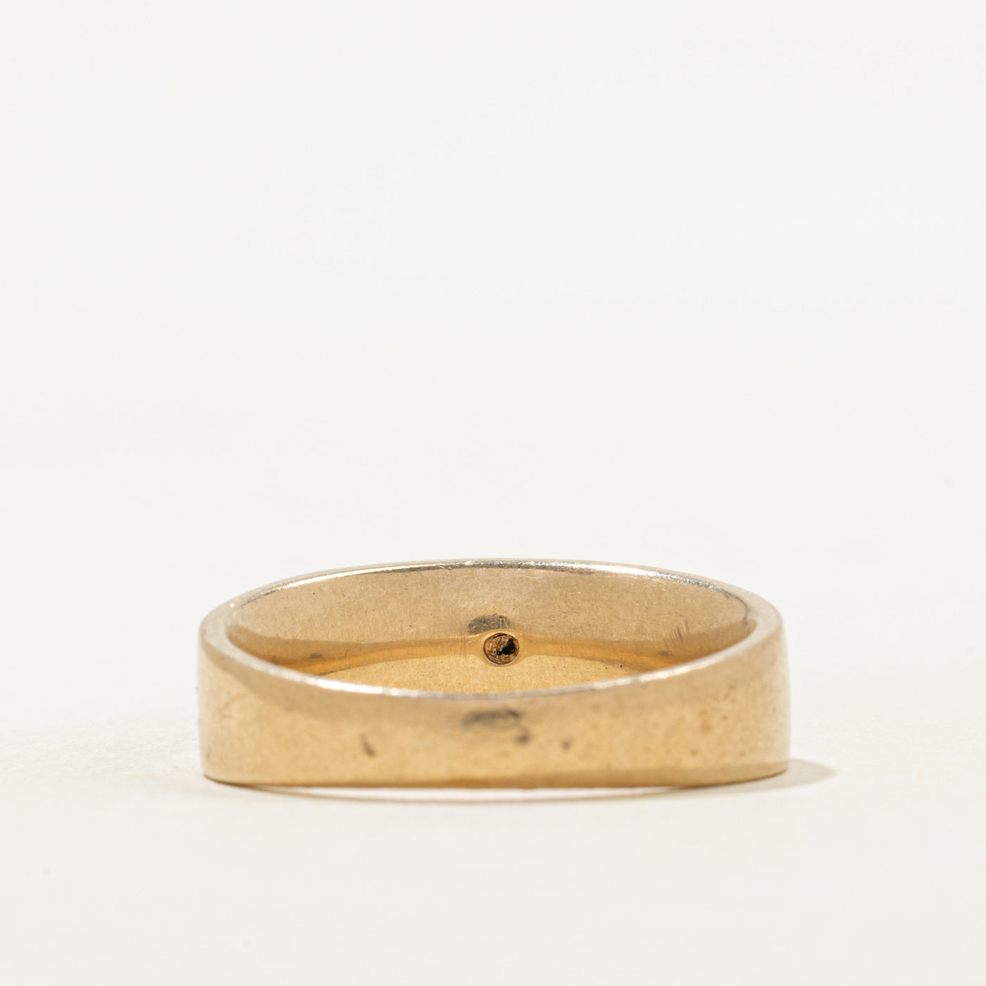 Flush Set Single Stone Diamond Band | SZ 8.5