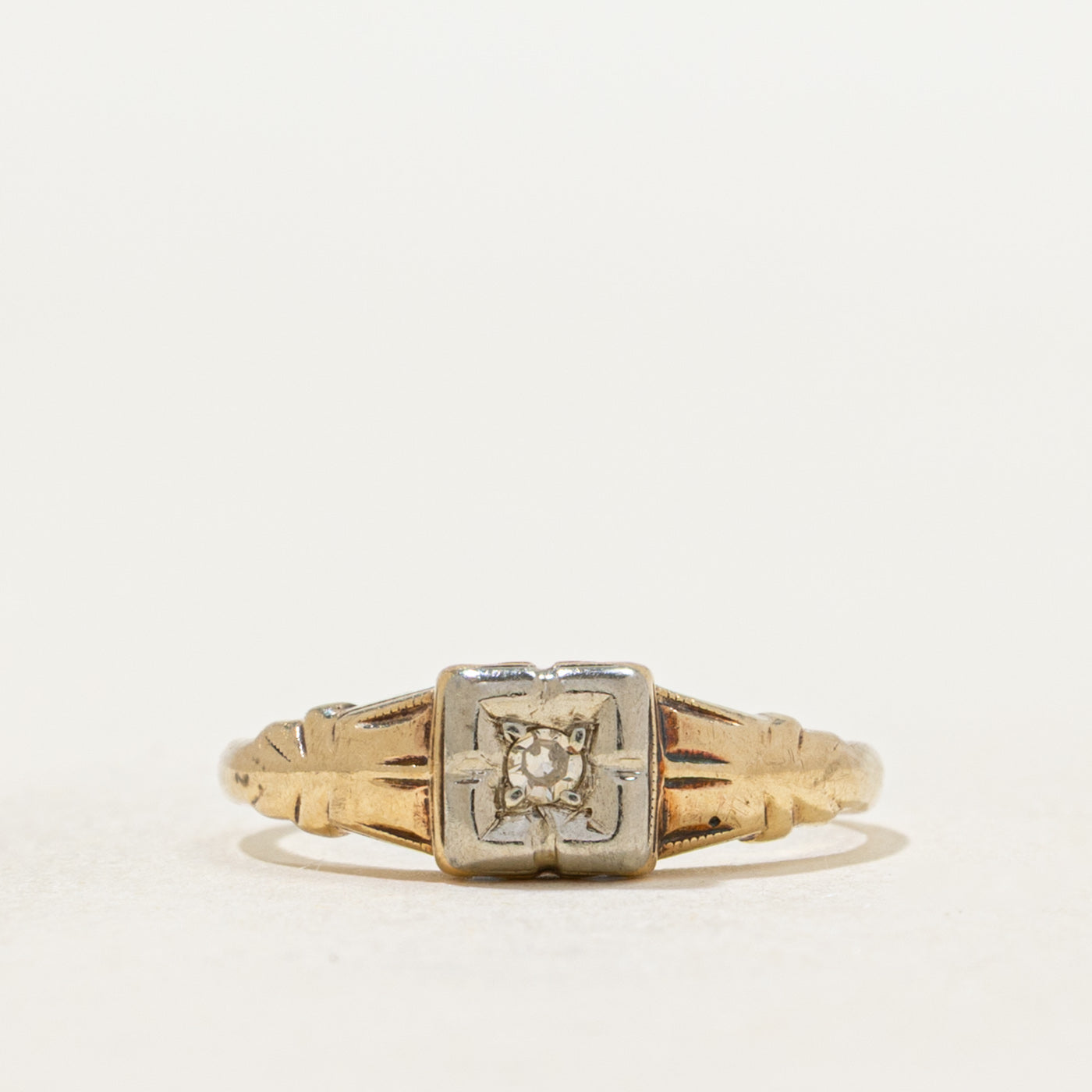 Diamond Engraved Ring | SZ 3