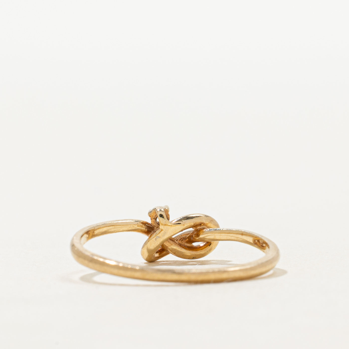 Diamond Pretzel Knot Ring | SZ 5