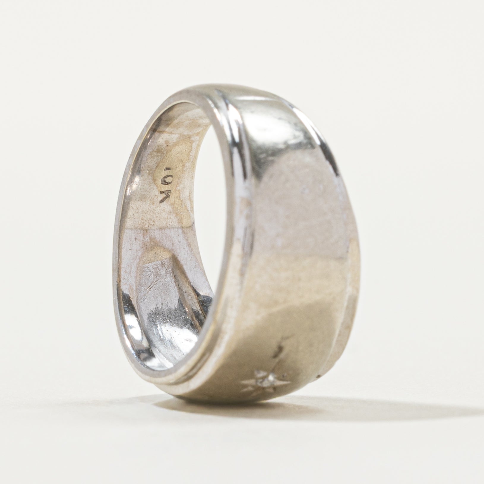 Star Set Diamond Cigar Band | SZ 4.25 |