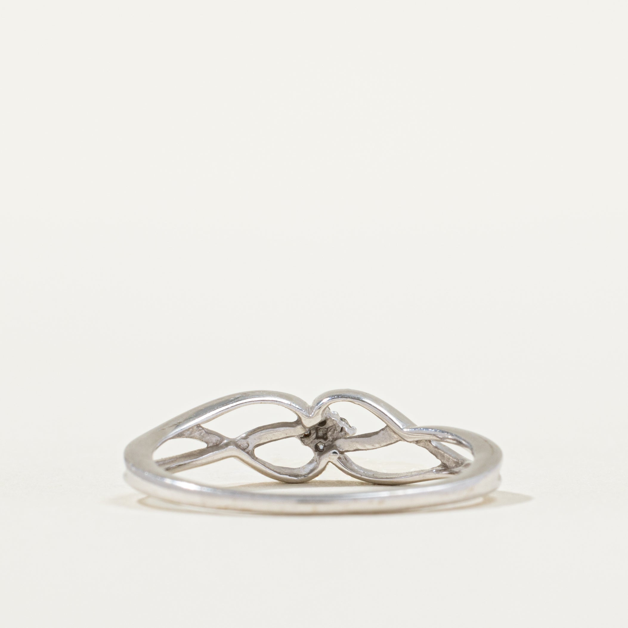 Diamond Cluster Twisted Openwork Ring | SZ 7.0 |