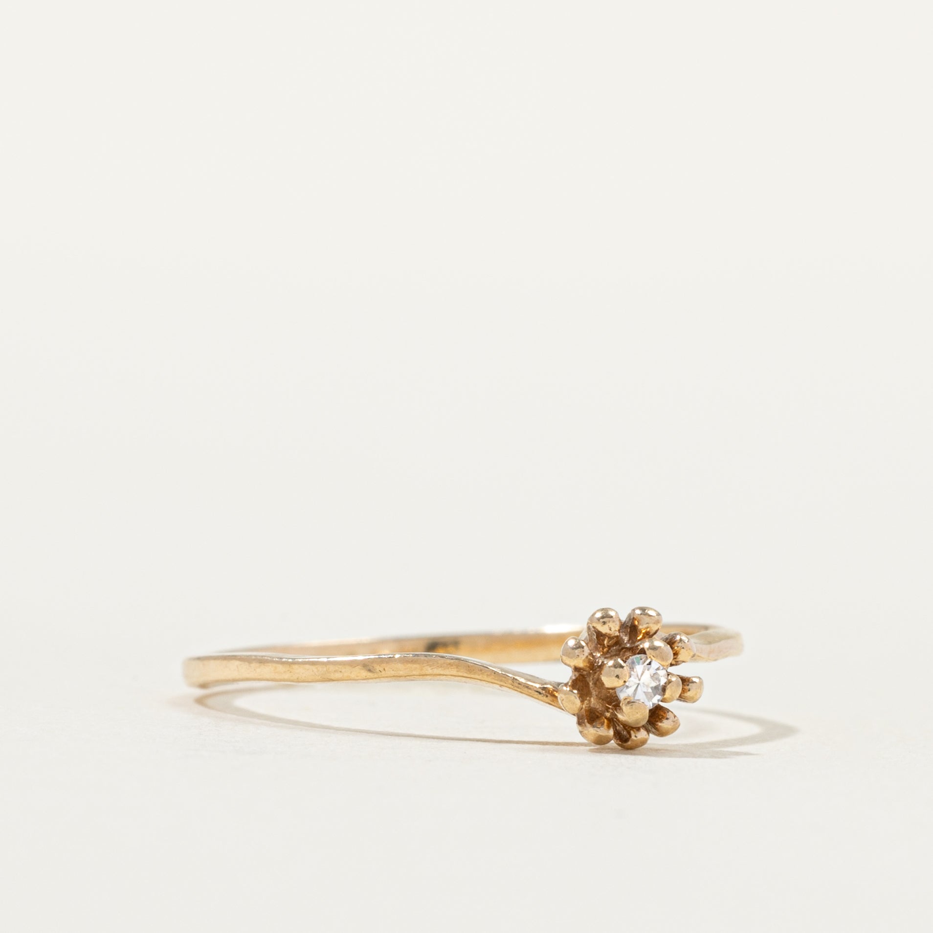 Diamond Confeito Bypass Ring | SZ 5.5 |