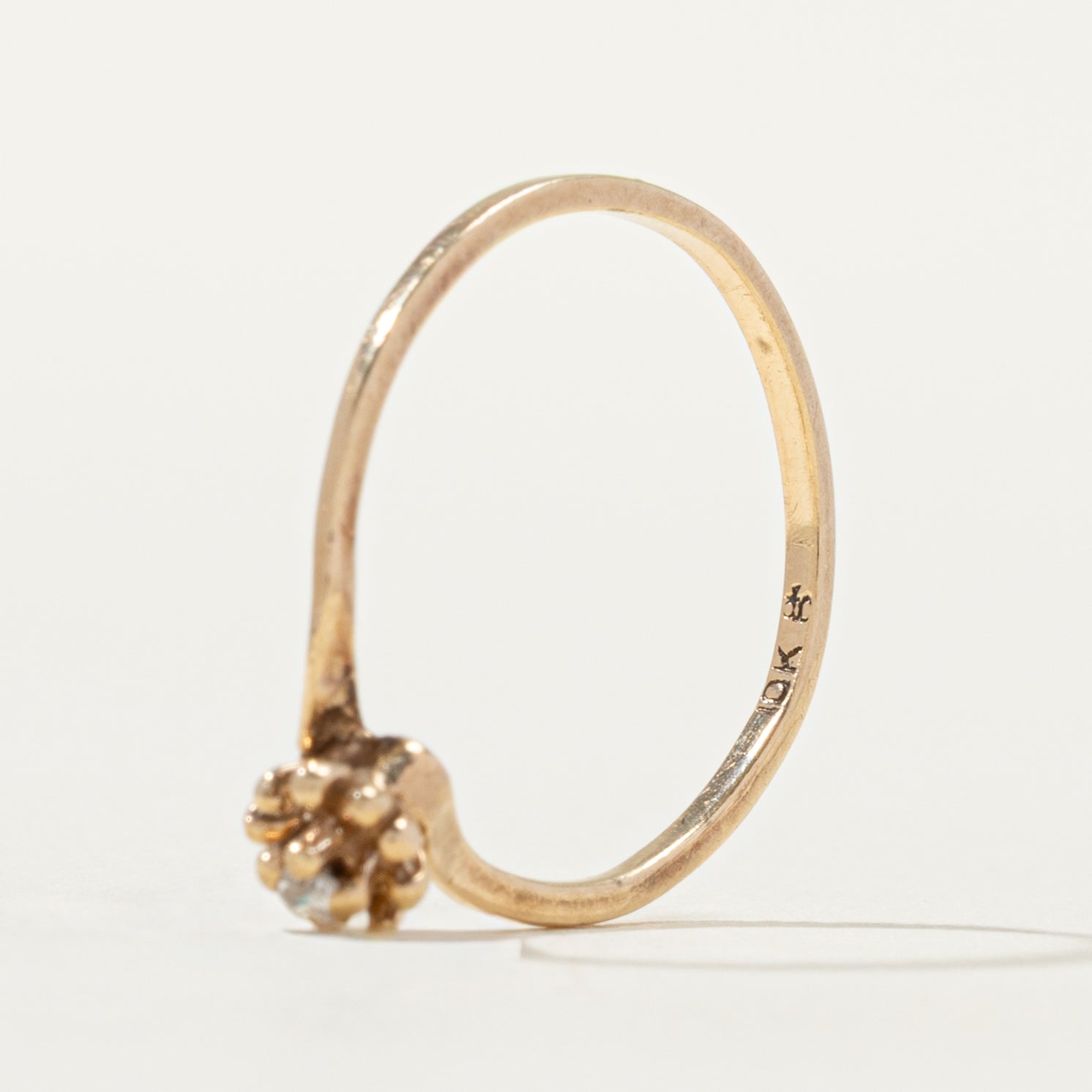 Diamond Confeito Bypass Ring | SZ 5.5 |