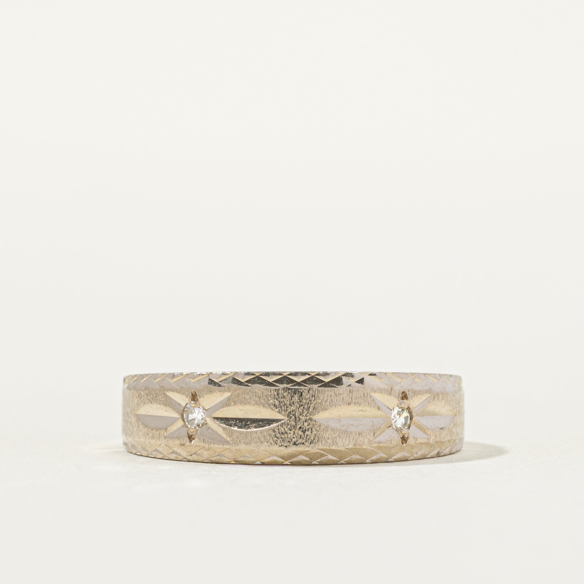 Two Stone Star Set Diamond Band | SZ 6.0 |