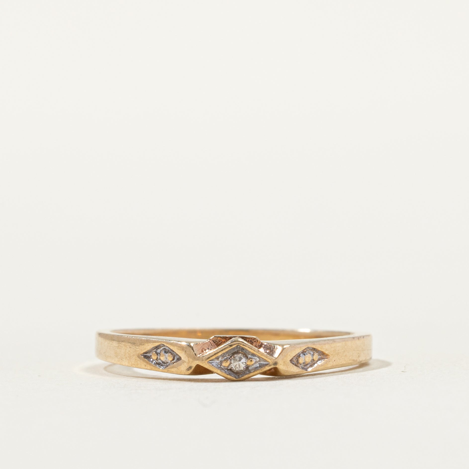 Diamond Geometric Band | SZ 5.0 | 2mm |