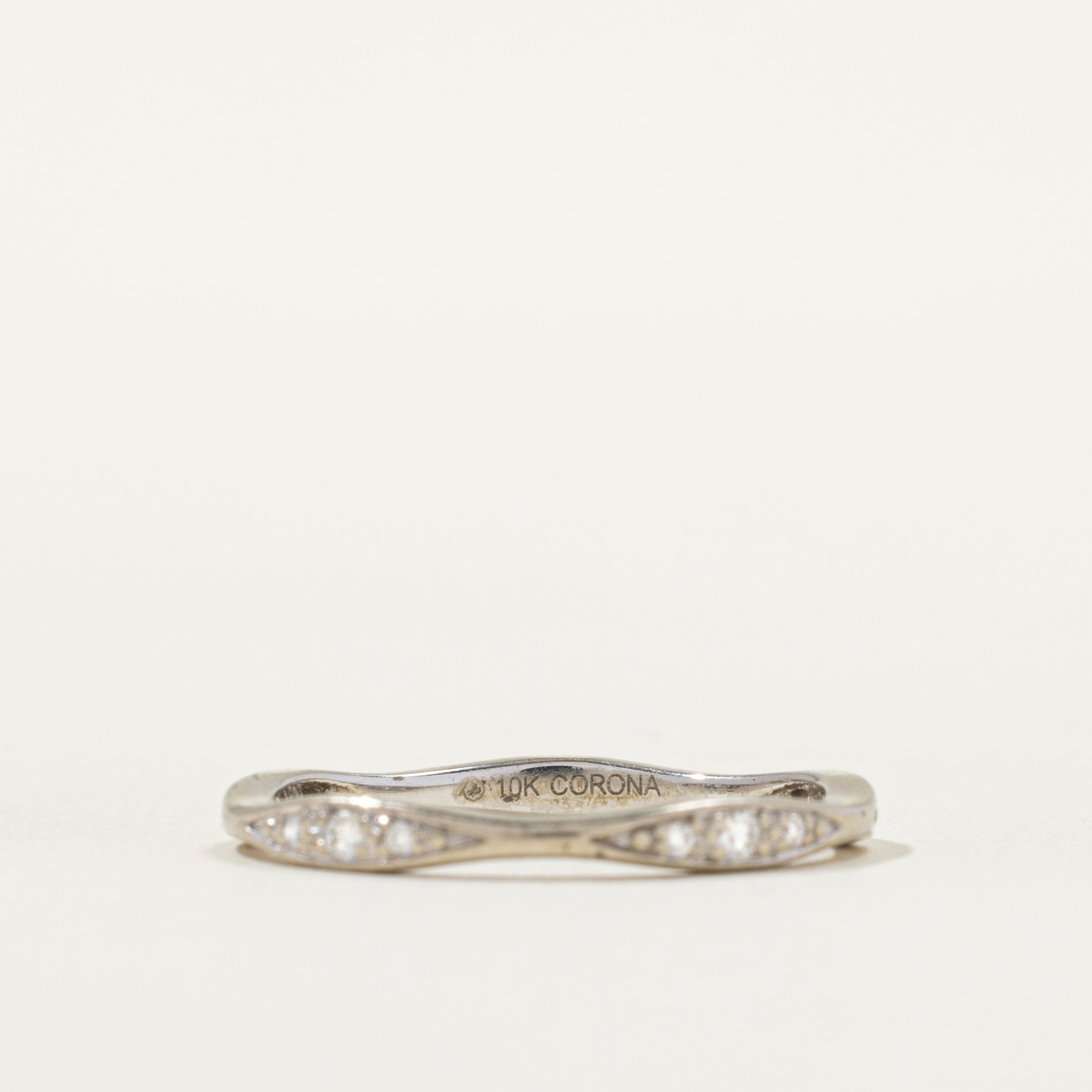 Pave Set Marquise Shaped Diamond Band | SZ 6.5 |