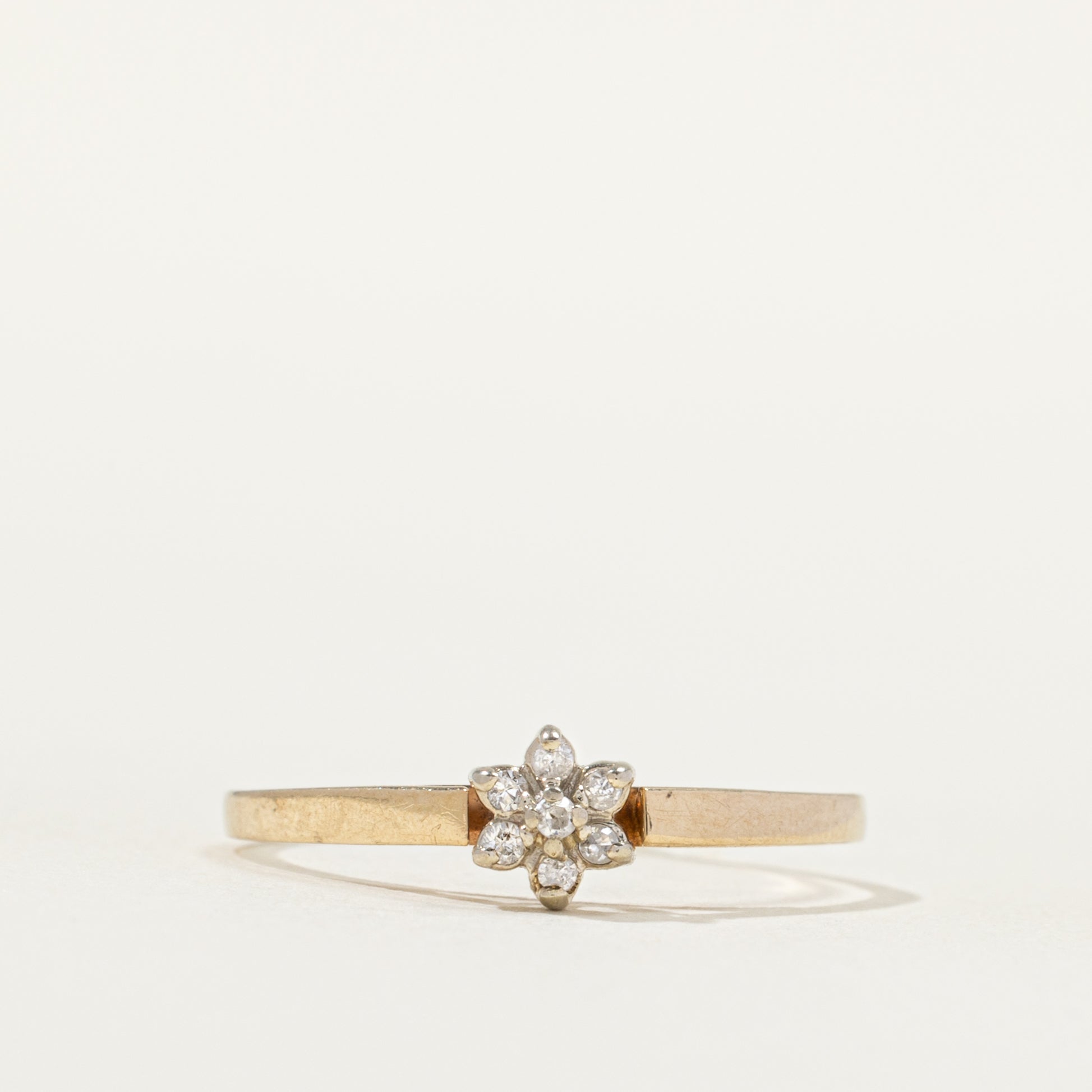 Diamond Flower Petal Ring | SZ 6.0 |
