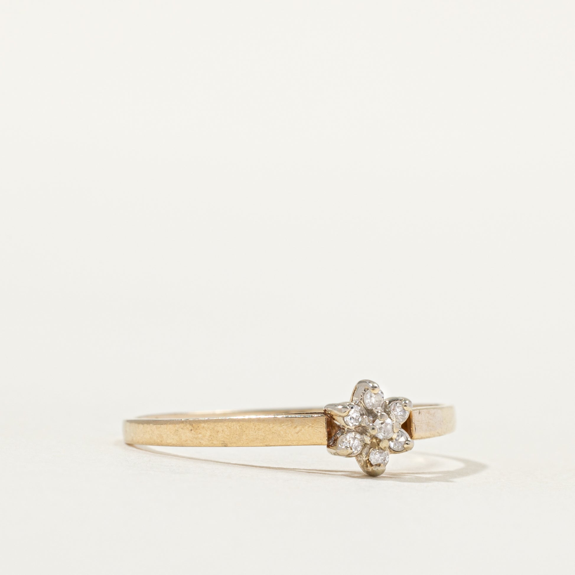 Diamond Flower Petal Ring | SZ 6.0 |