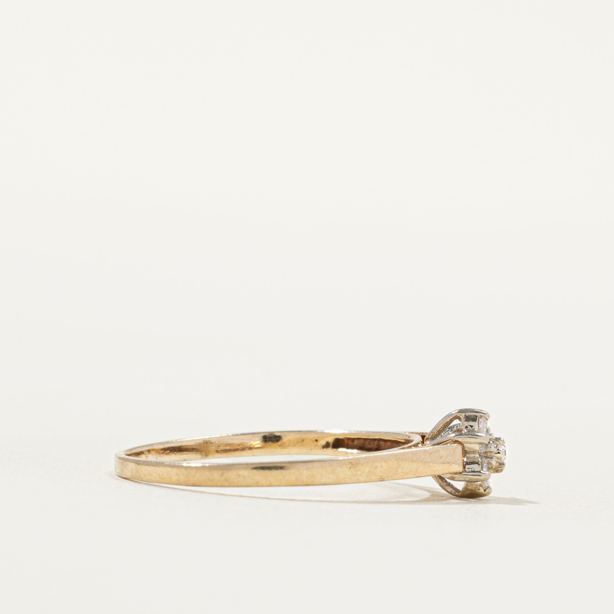 Diamond Flower Petal Ring | SZ 6.0 |