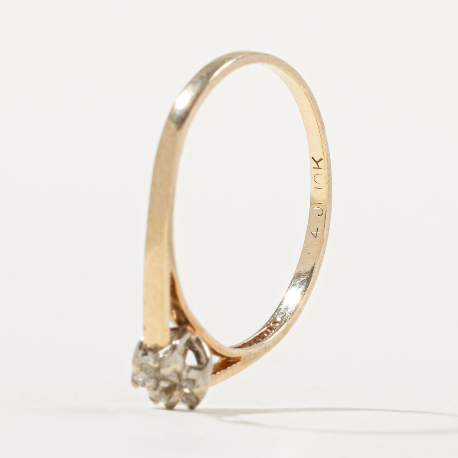 Diamond Flower Petal Ring | SZ 6.0 |