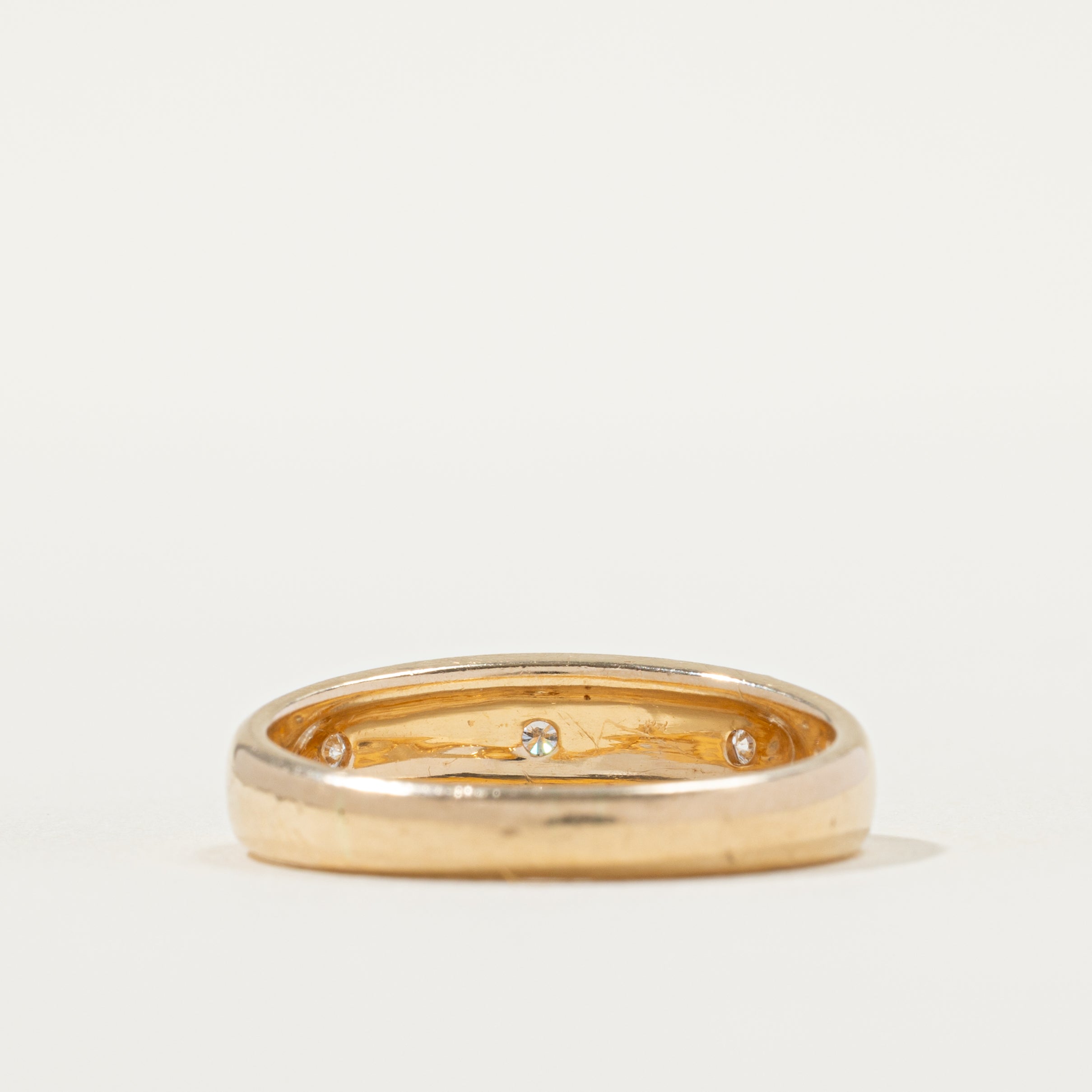 Three Stone Star Set Diamond Band | SZ 9.75 |