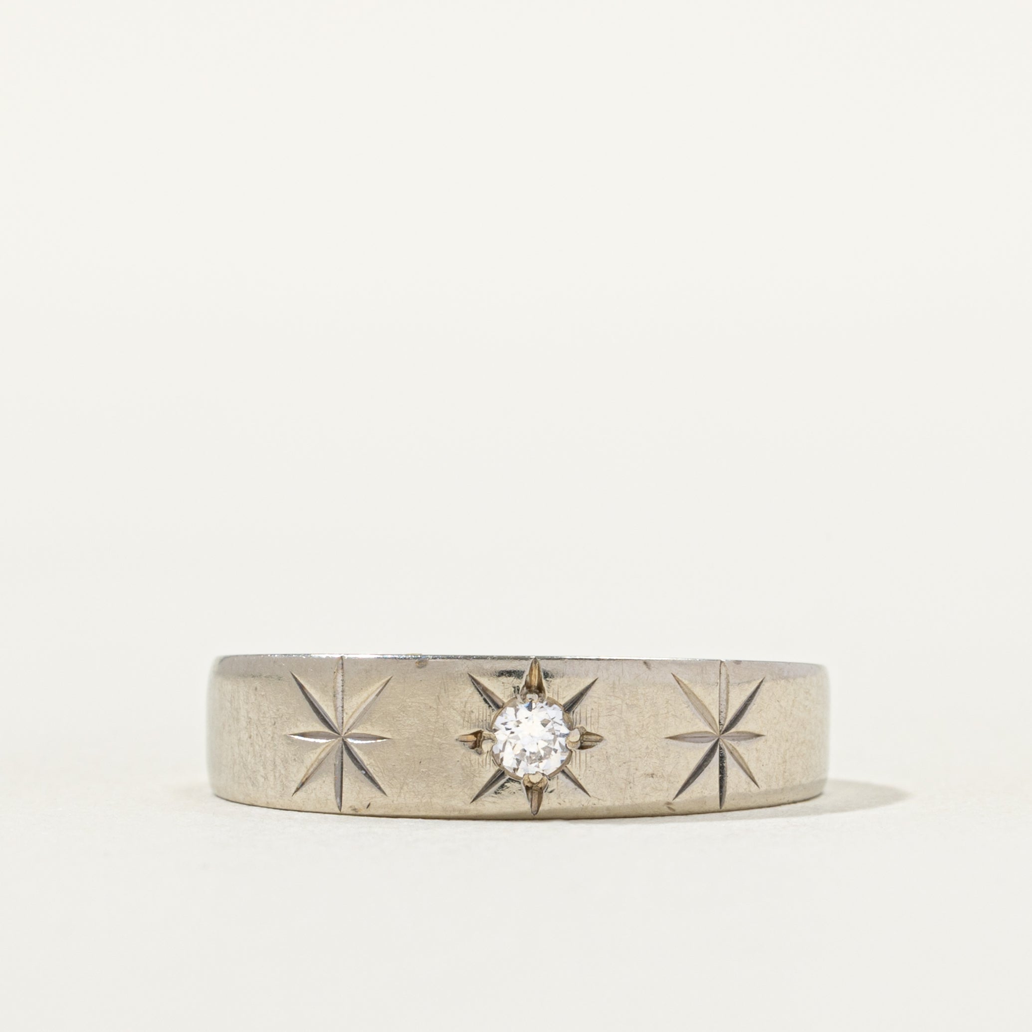 Star Set Diamond Band | SZ 6.75 |