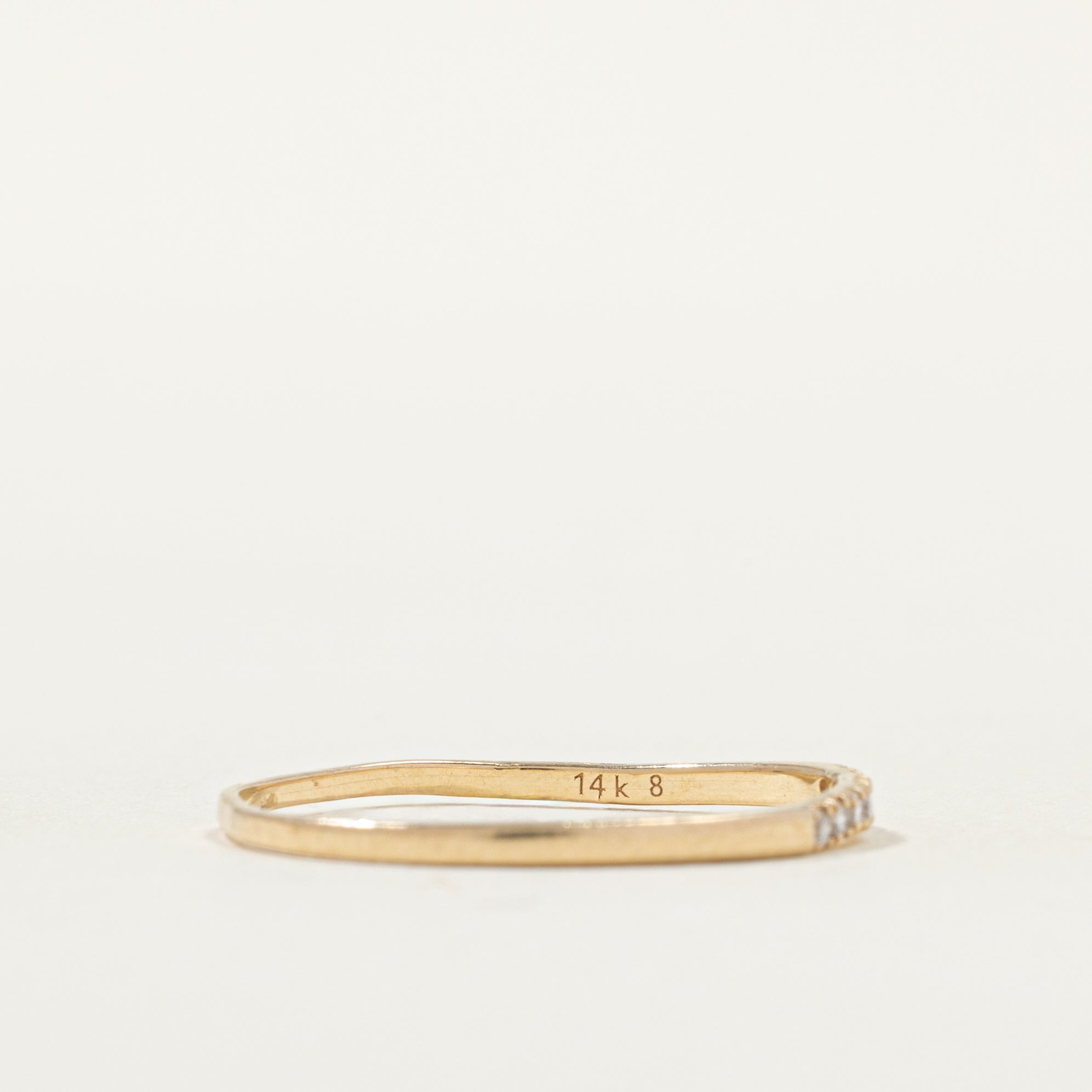 14k Diamond Thin Band | 1.31 | SZ 7.75 |