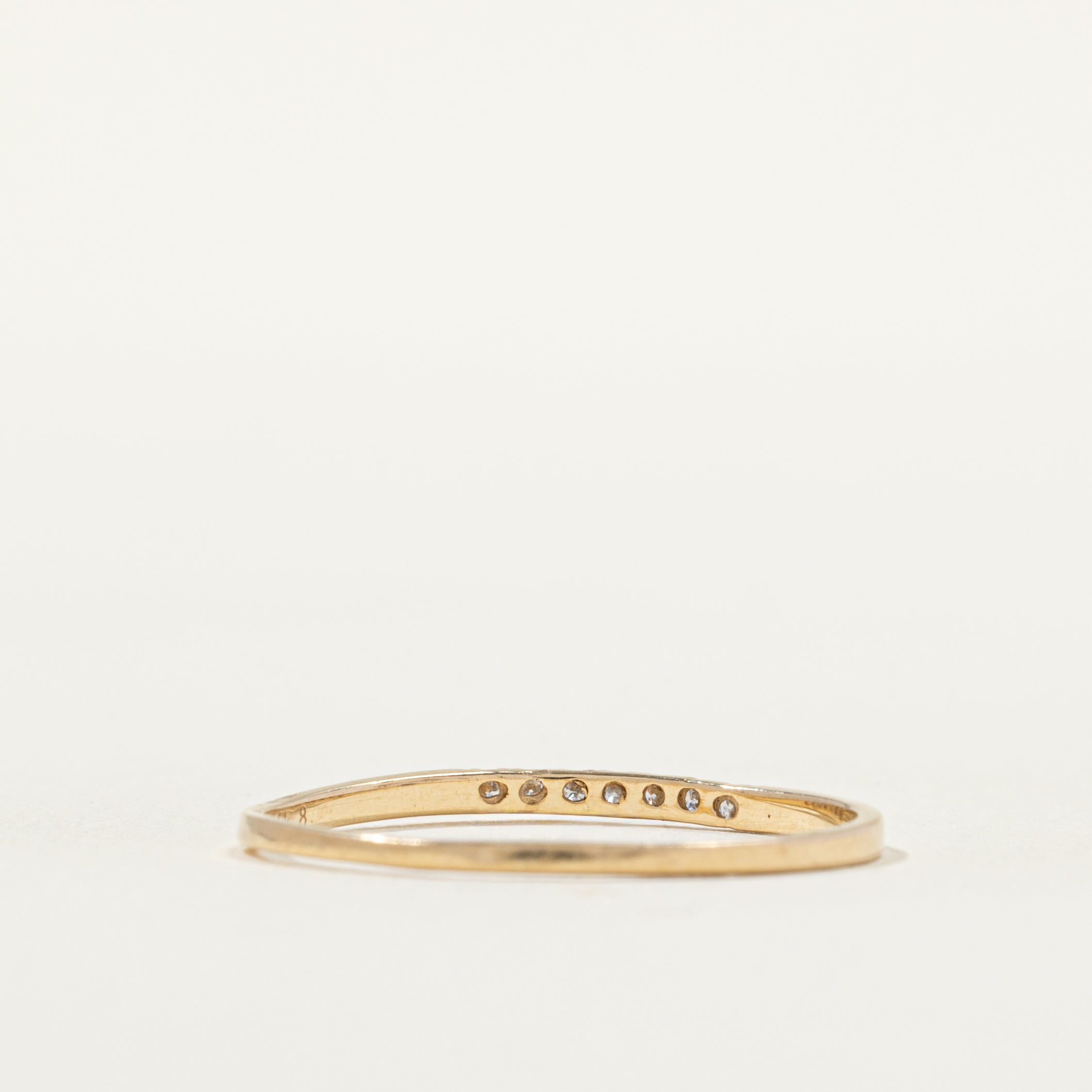 14k Diamond Thin Band | 1.31 | SZ 7.75 |