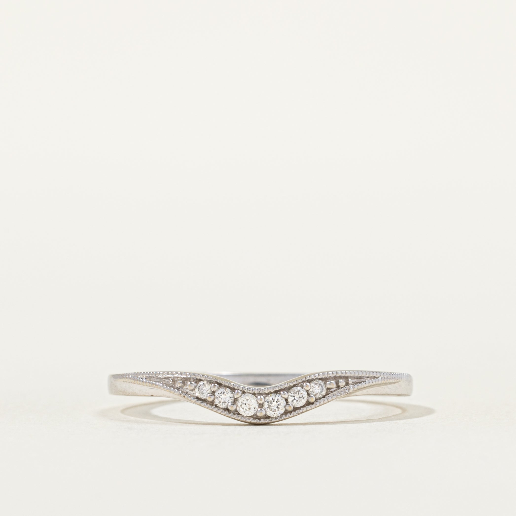 Diamond Milgrain Contour Ring | SZ 1.75 |