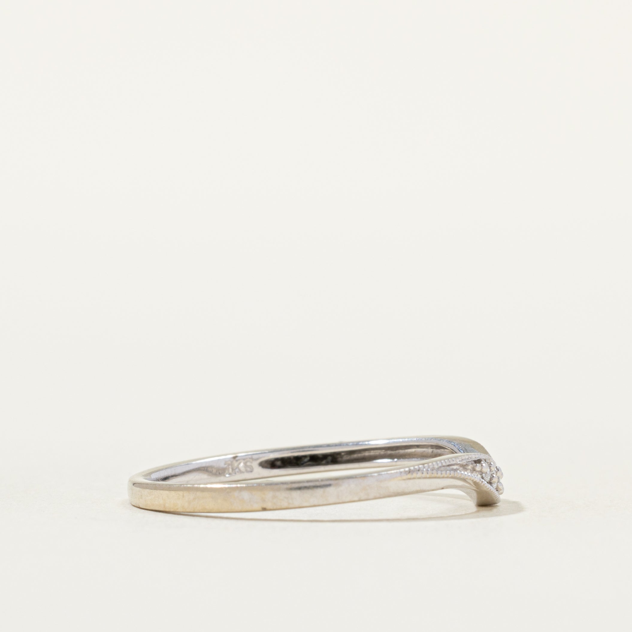 Diamond Milgrain Contour Ring | SZ 1.75 |
