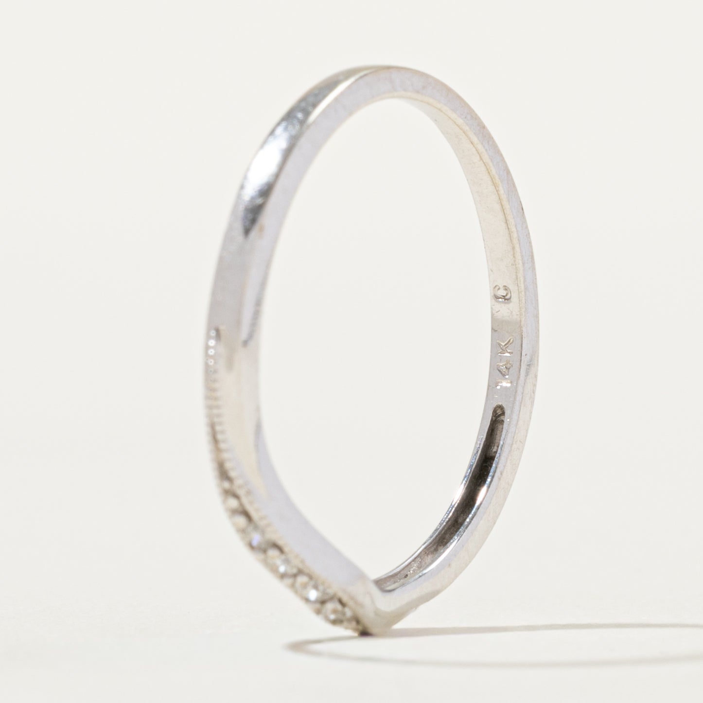 Diamond Milgrain Contour Ring | SZ 1.75 |