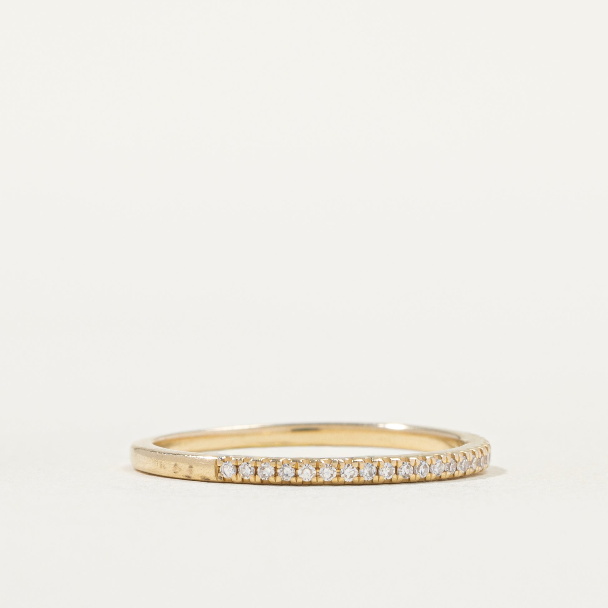 Alliance demi-éternité en diamants | Taille 5,5 | 1,32 mm |