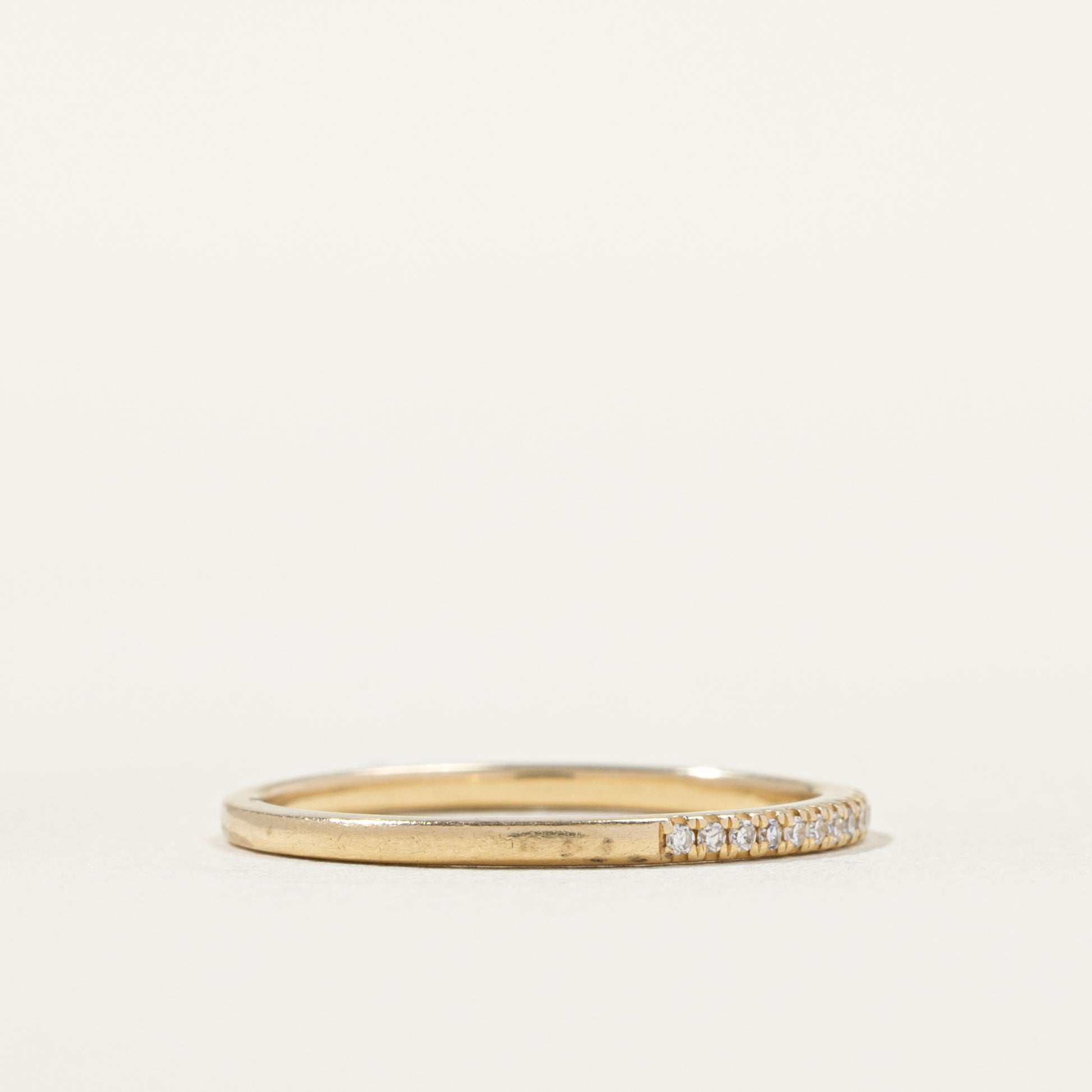 Alliance demi-éternité en diamants | Taille 5,5 | 1,32 mm |