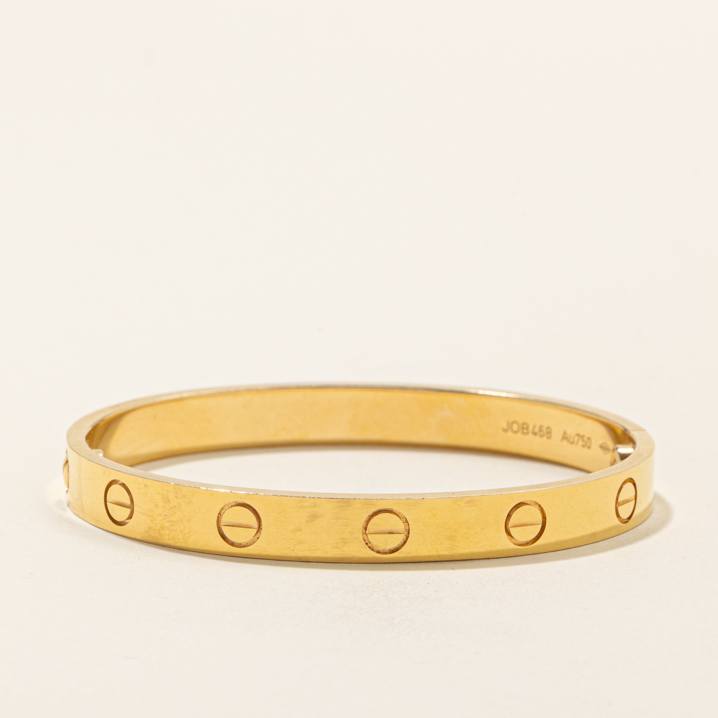 'Cartier' Love Bracelet, Classic Model | Sz 15 | 5.5"