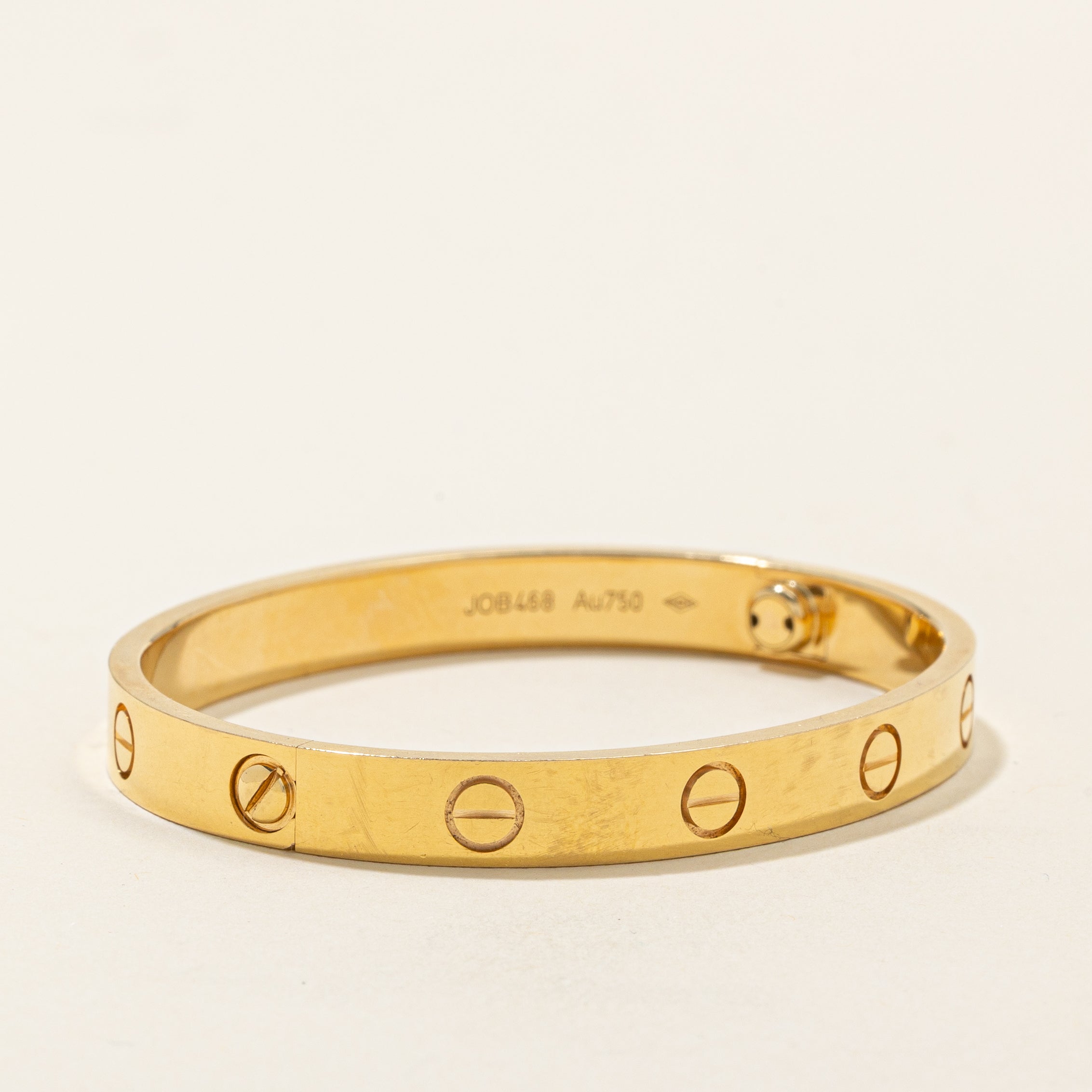 'Cartier' Love Bracelet, Classic Model | Sz 15 | 5.5"
