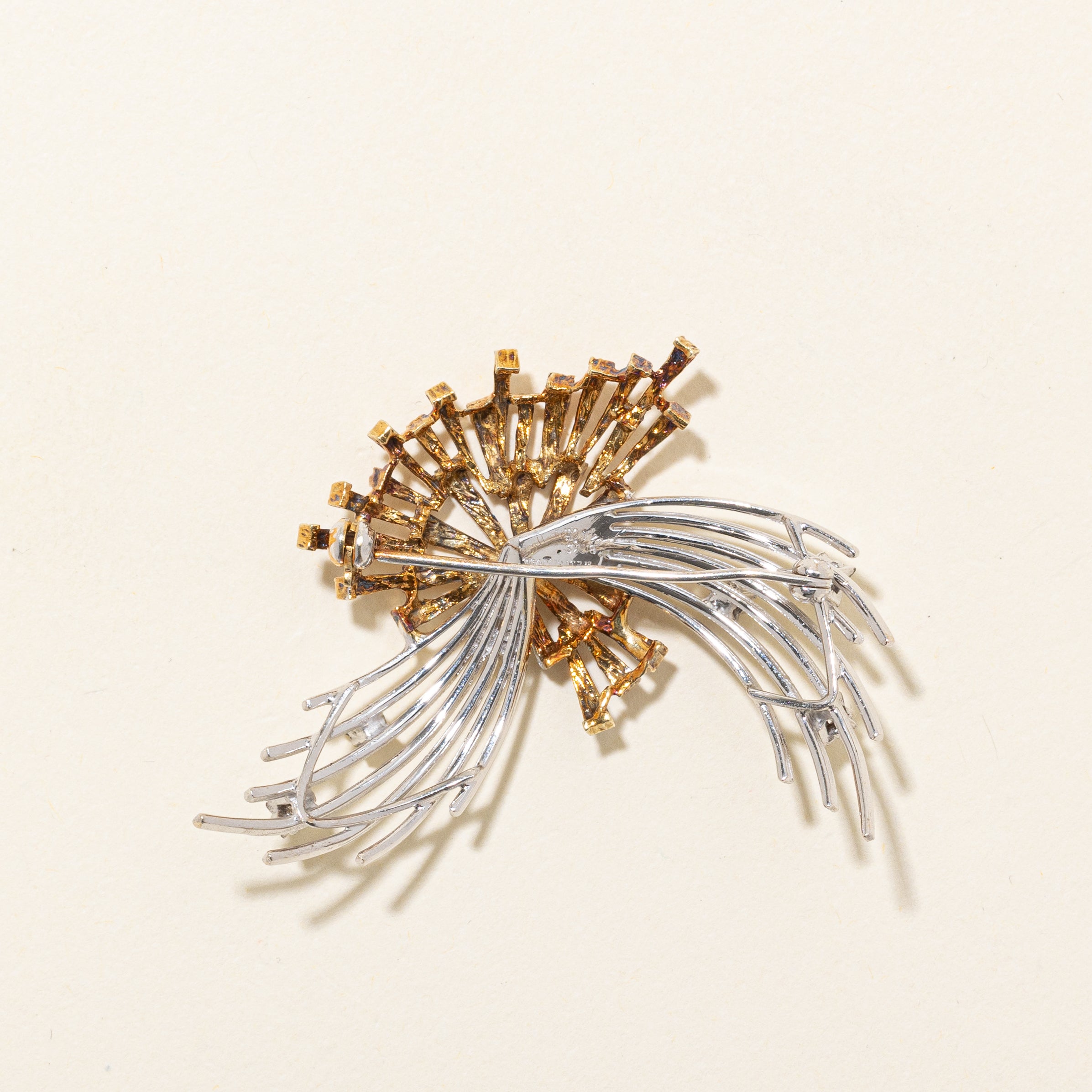 'Birks' Diamond Abstract Brooch | 0.04ctw |