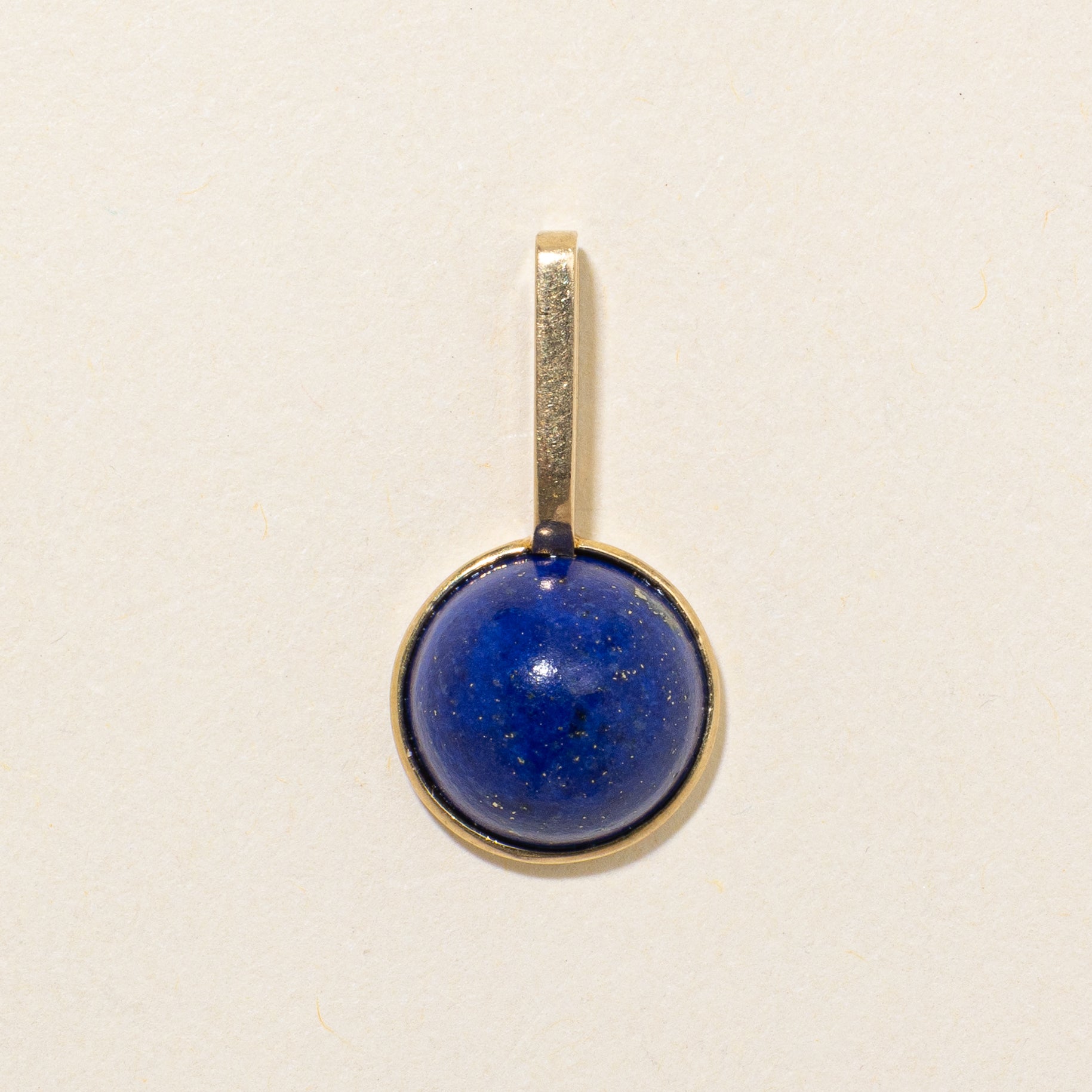 Bezel Set Lapis Pendant | 3.0ct