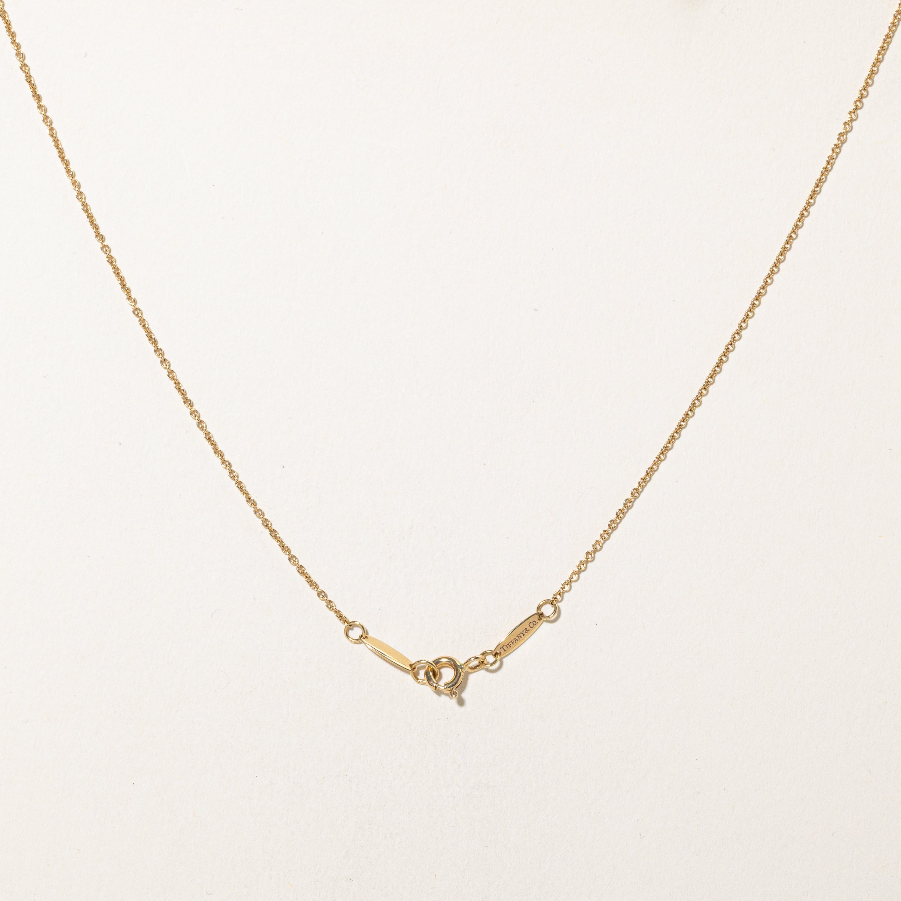 'Tiffany & Co.' Elsa Peretti Teardrop Pendant Necklace | 15.75" |