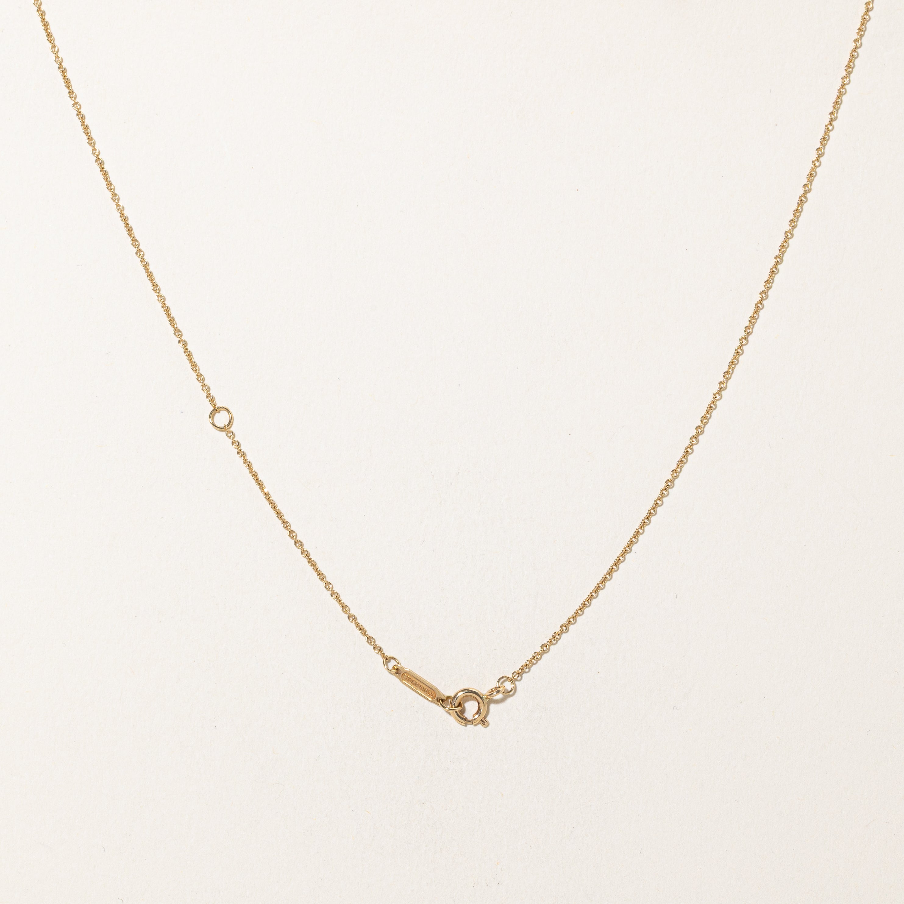 'Tiffany & Co.' Return to Tiffany Double Heart Tag Pendant Necklace | 22" |
