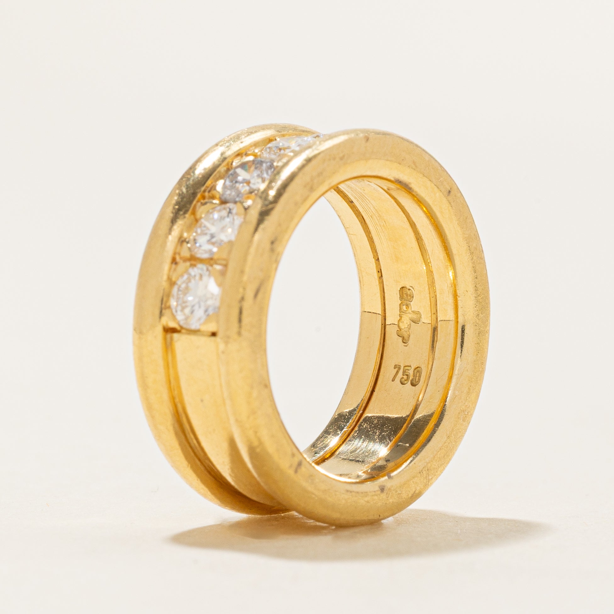 Five Stone Diamond Chunky Band | 0.85ctw | SZ 5.0 |