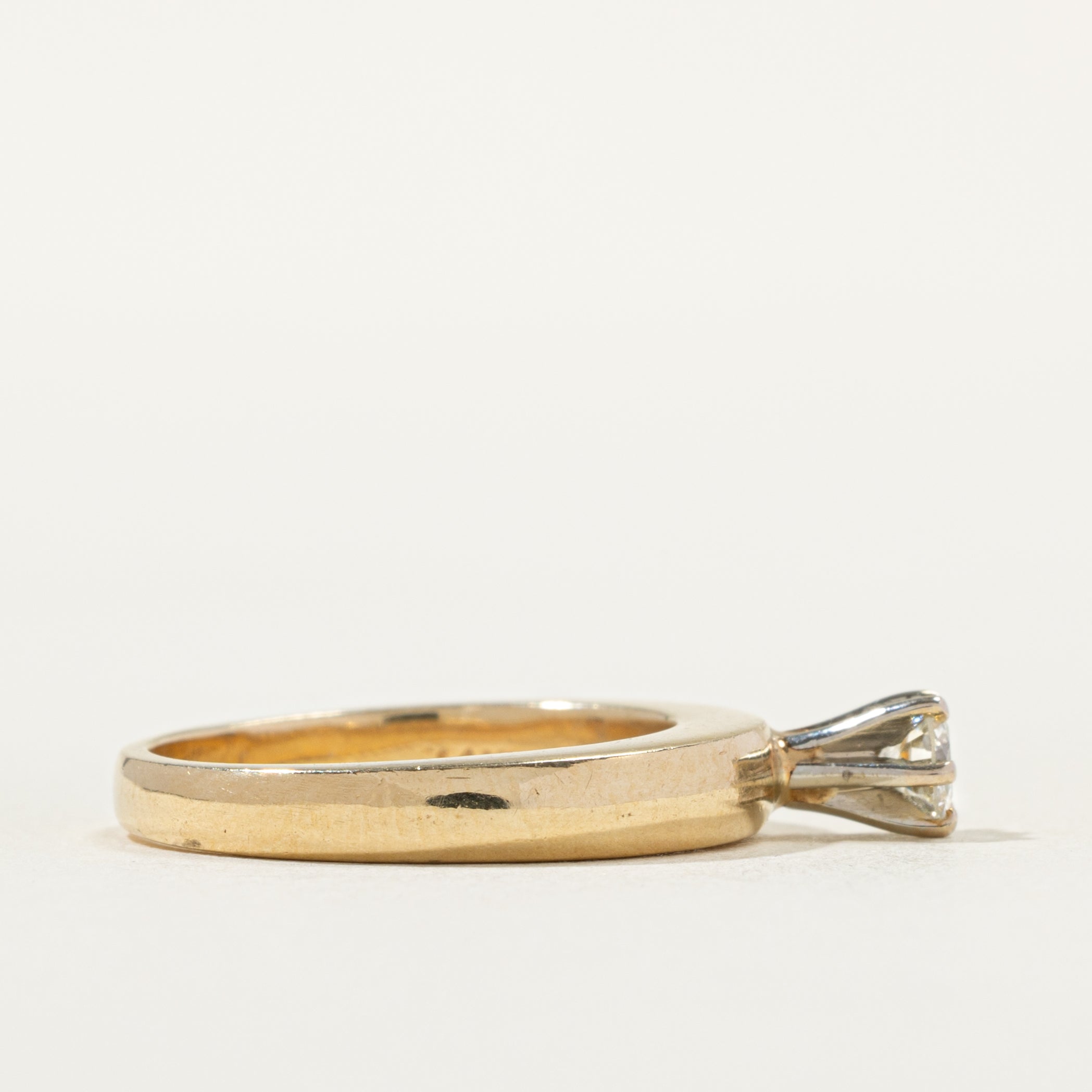 High Set Solitaire Diamond Ring | 0.21ctw | SZ 5.5 |