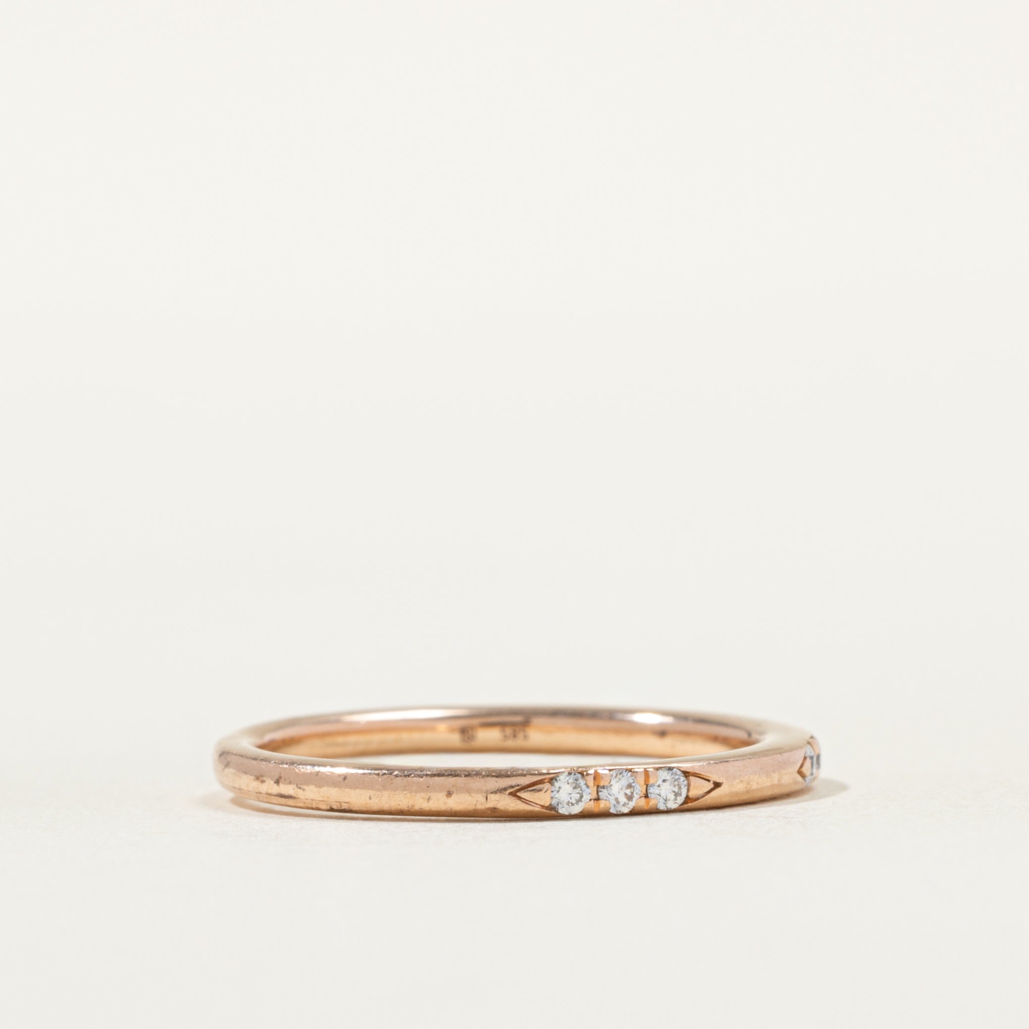 Chaument' Triomphe de Chaumet Wedding Band | 0.01ct | SZ 8.75 |