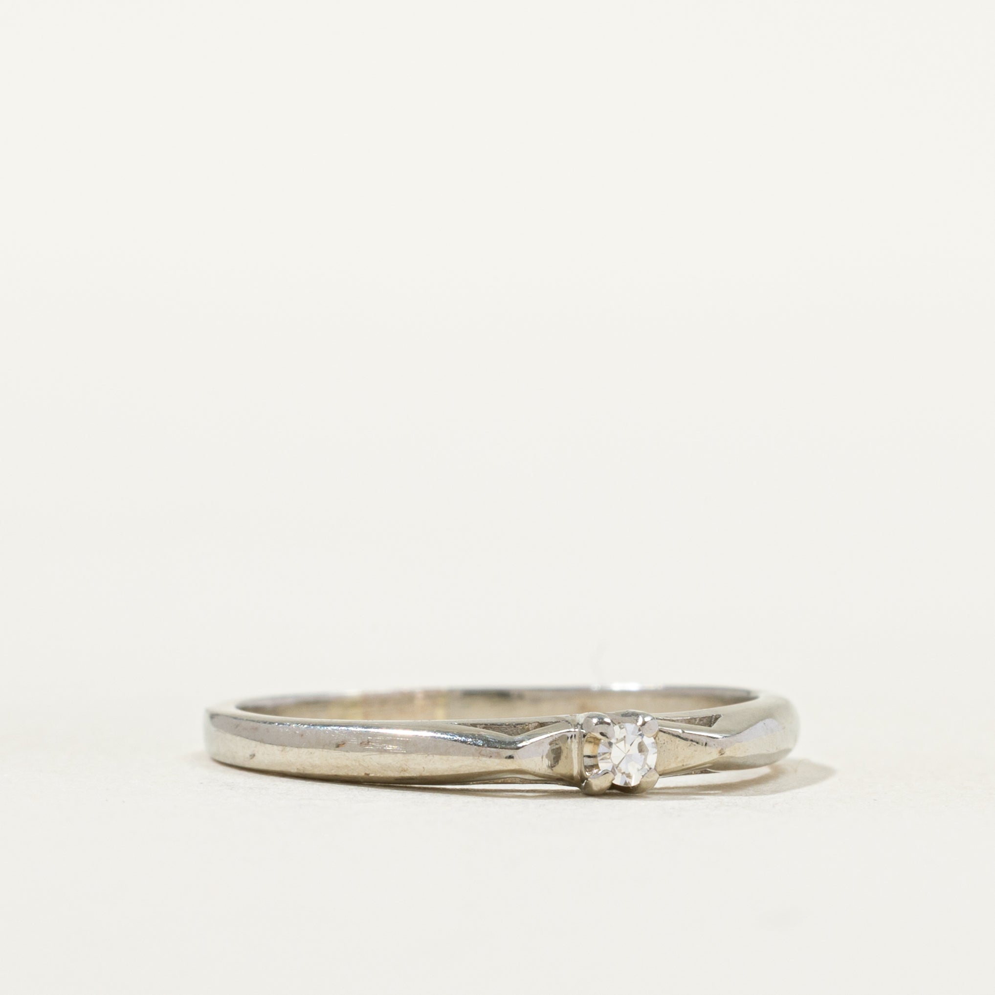 18k White Gold Diamond Ring | SZ 6.75 |