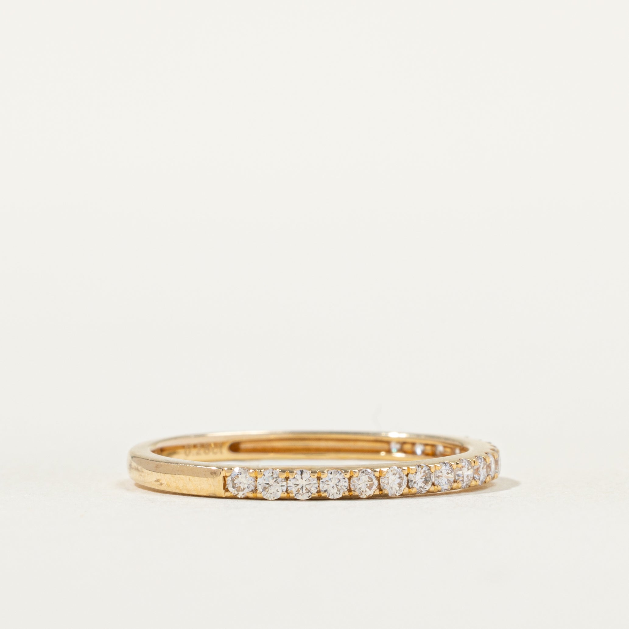 18k Semi Eternity Diamond Band | SZ 6.5 | 1.87mm |