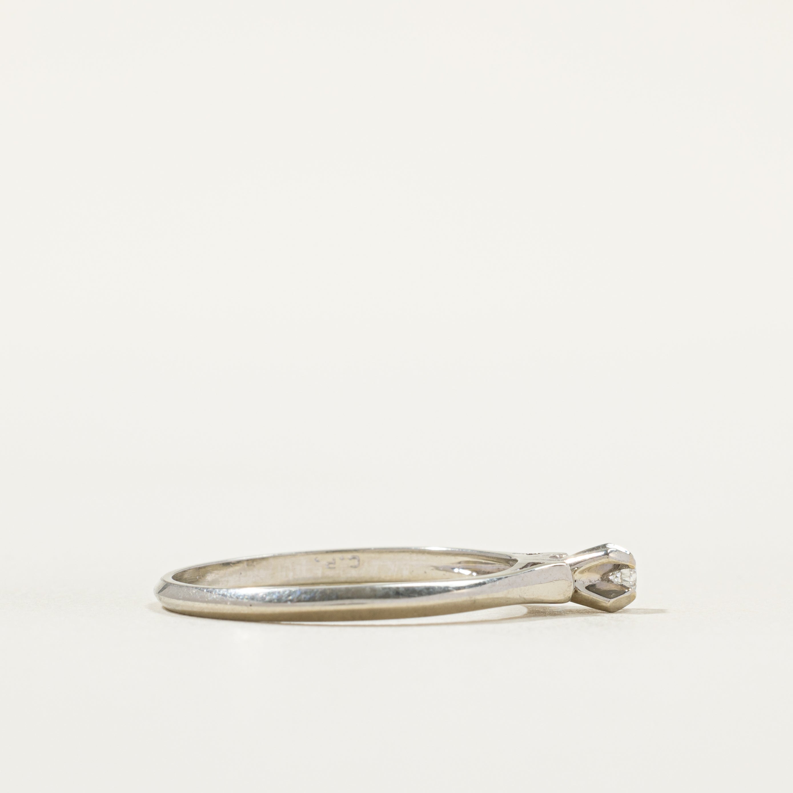 18k White Gold Diamond Ring | SZ 9.75 |