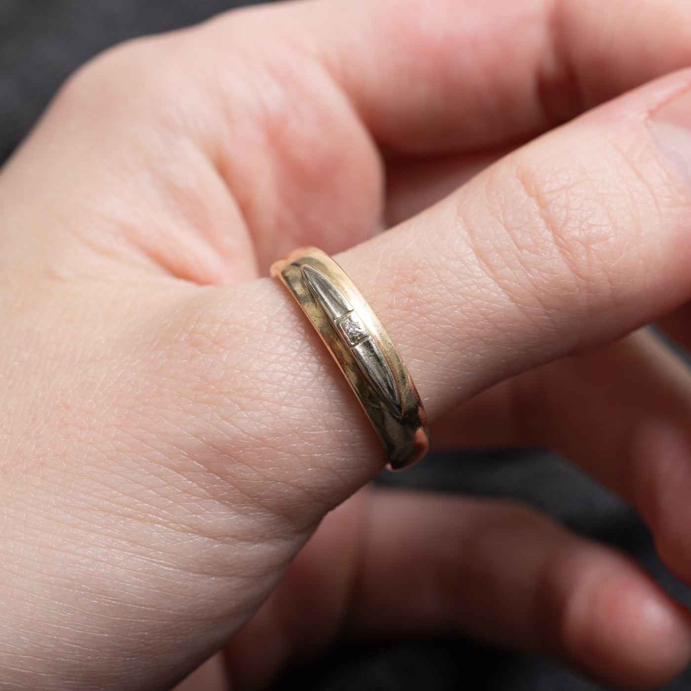 Two Tone Diamond Band | SZ 10.25 |