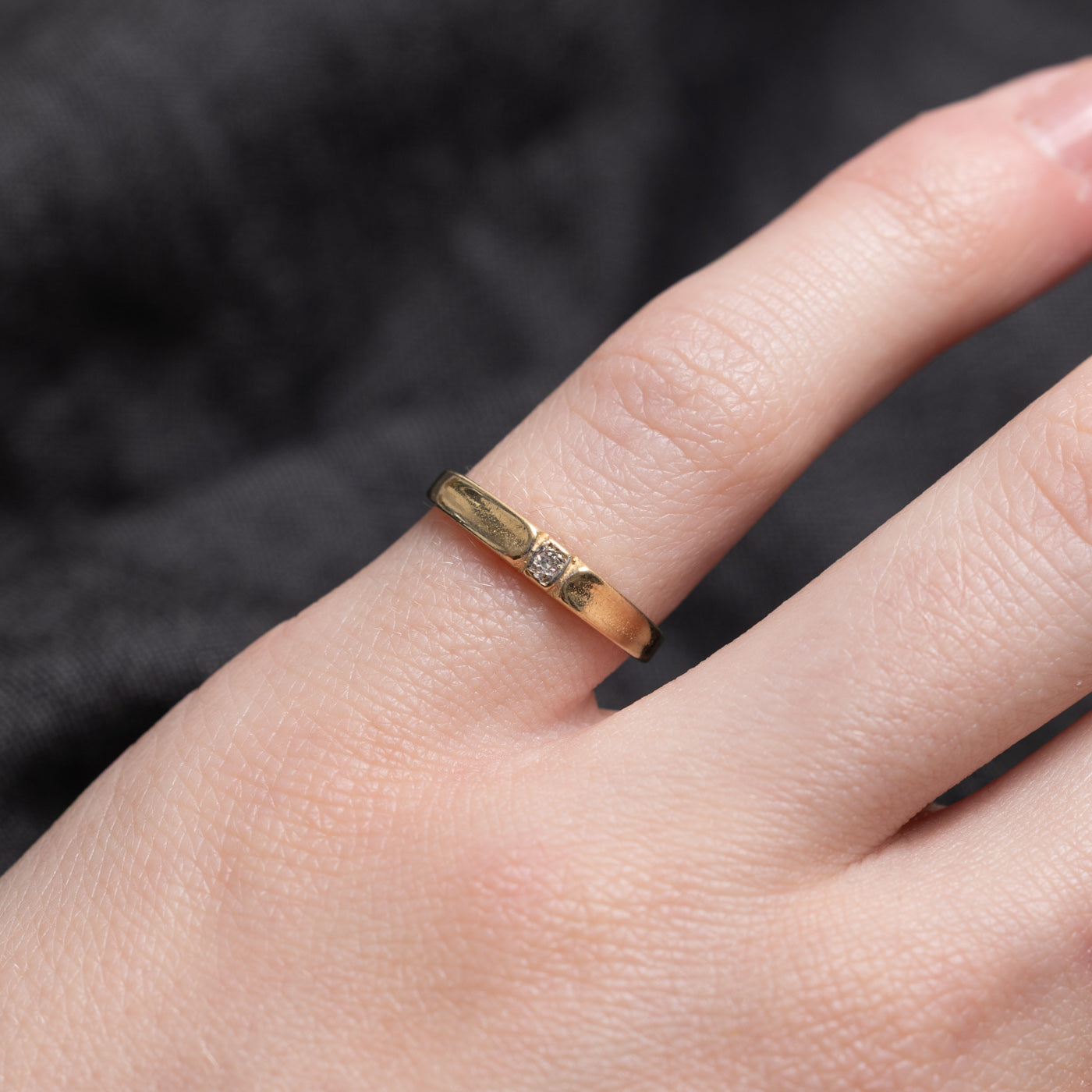 Solitaire Diamond Thin Band | SZ 3.5 |