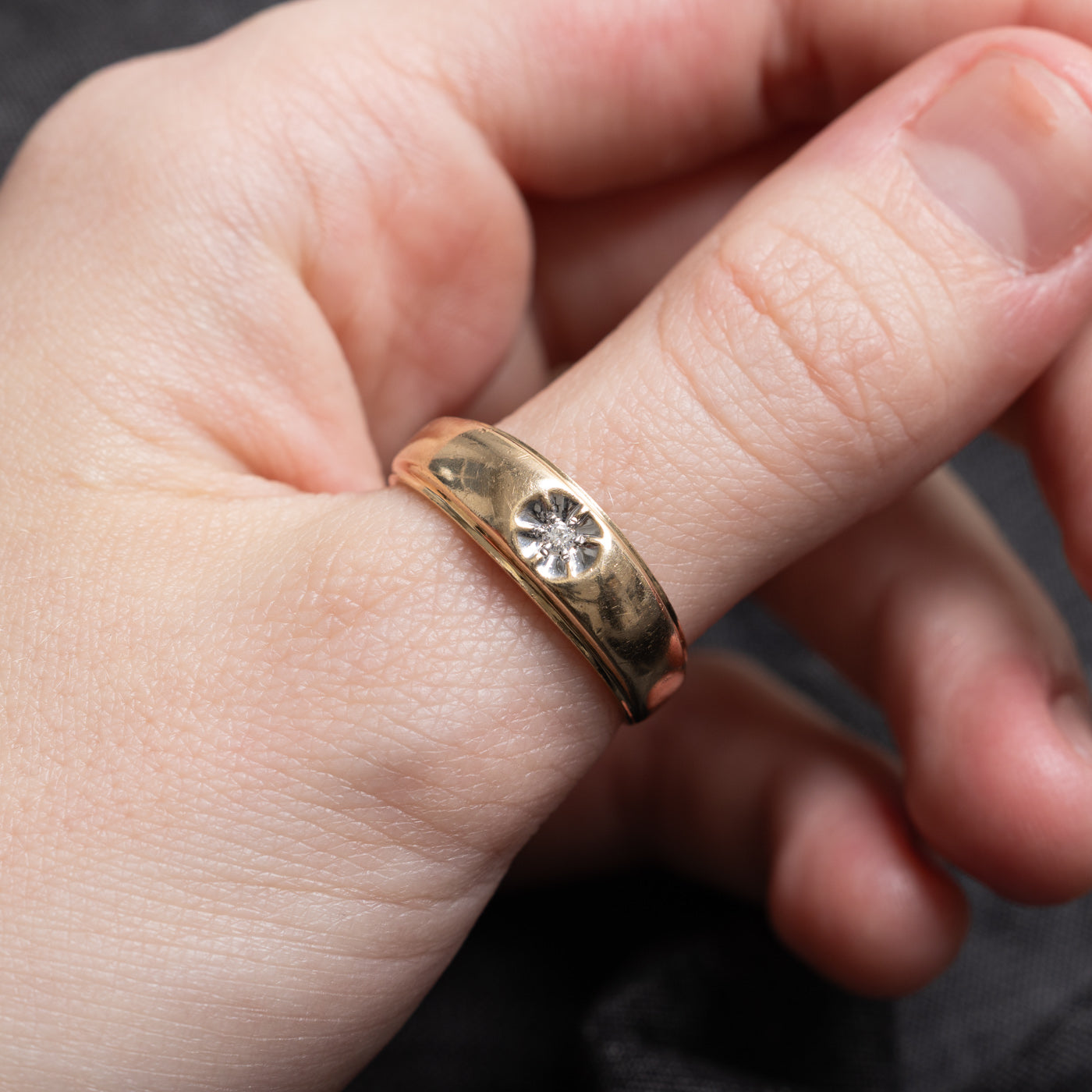 Illusion Set Diamond Band | SZ 9.75 |