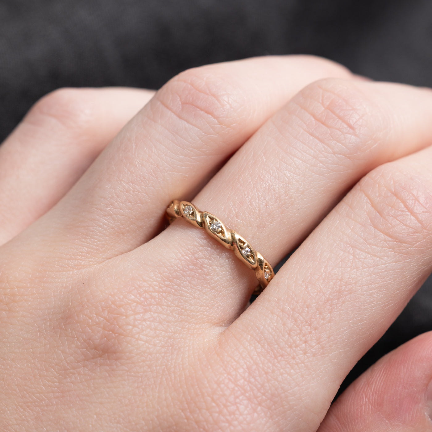 Eternity Diamond Marquise Pattern Band | SZ 7.75 |