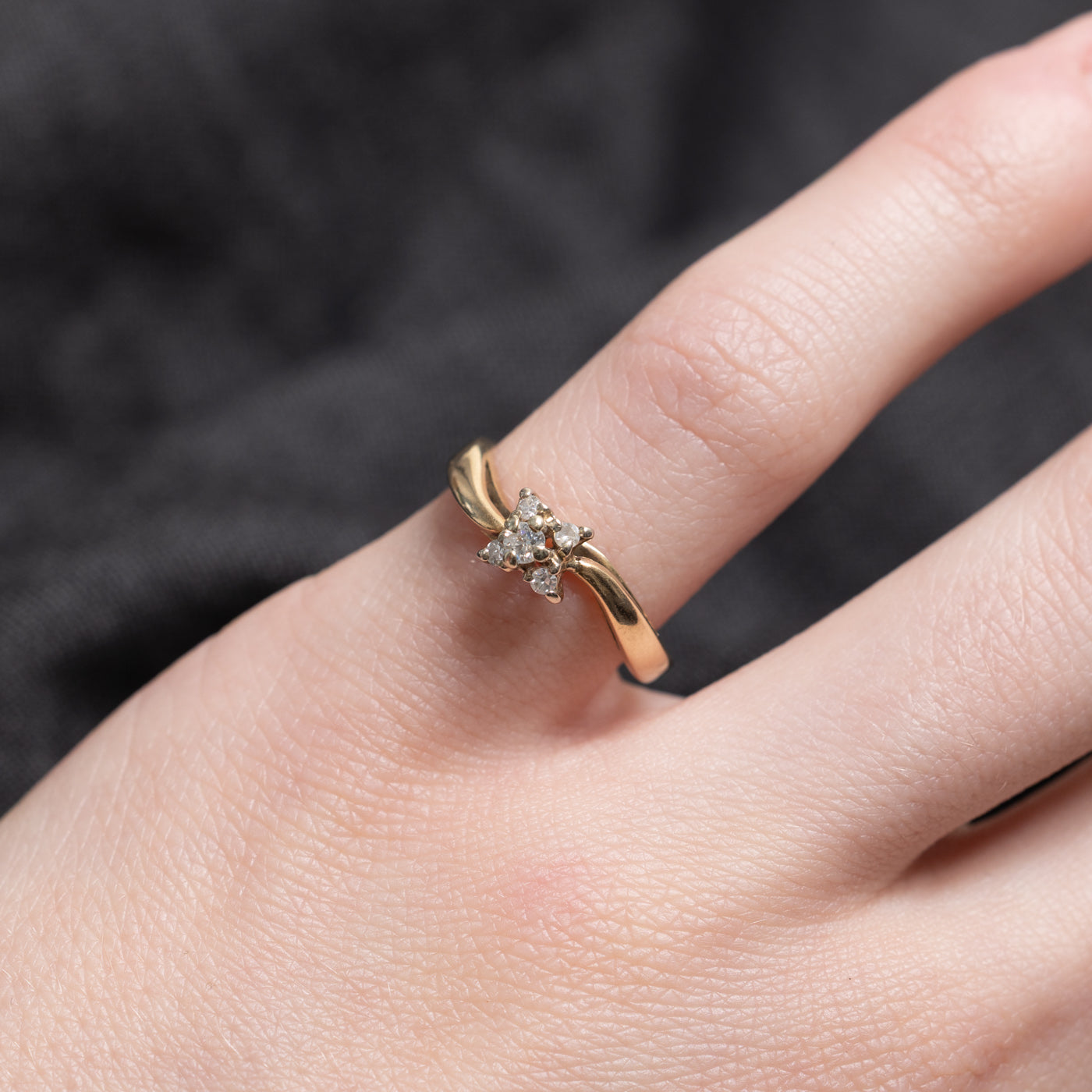 Diamond Cluster Wave Ring | SZ 4.5 |