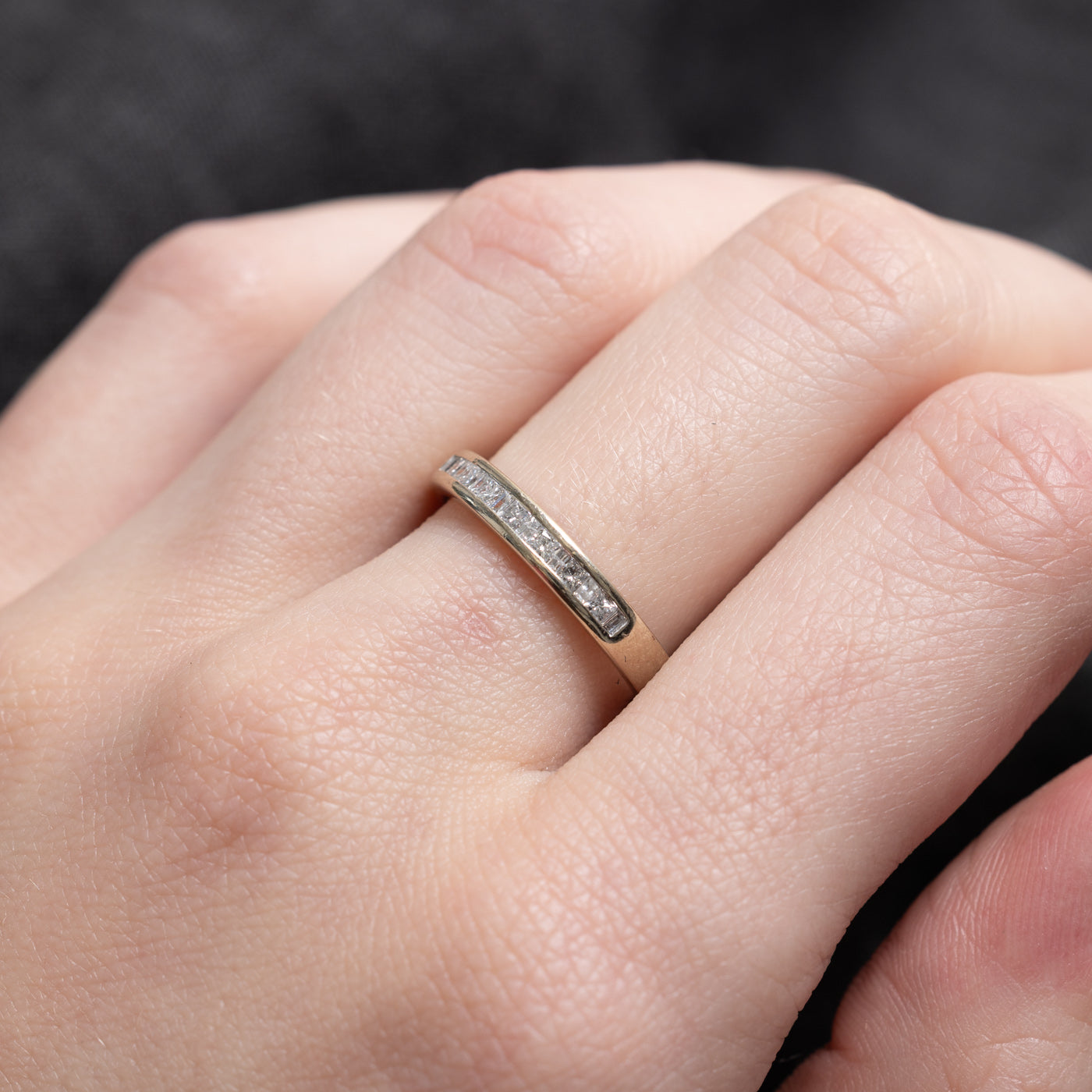 Channel Set Princess & Baguette Cut Diamond Band | 3.05mm | SZ 6.0 |