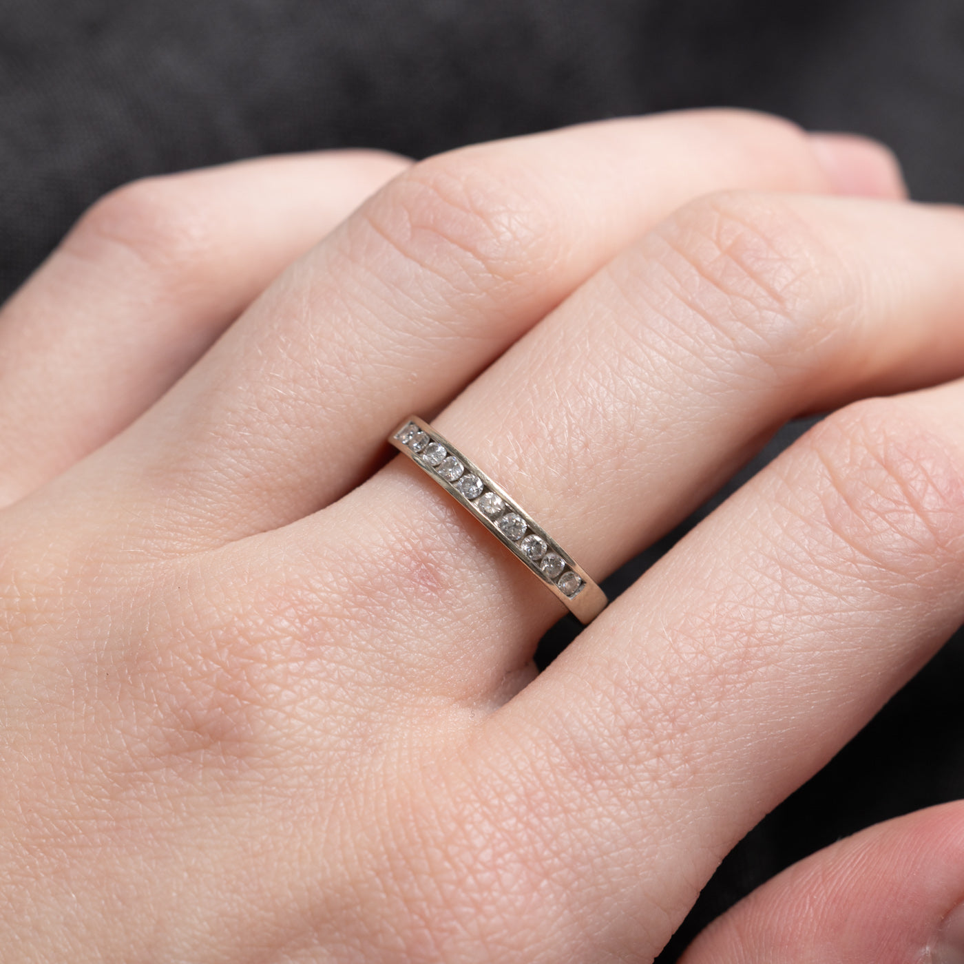 Channel Set Semi Eternity Diamond Band | 2.75mm | SZ 6.25 |