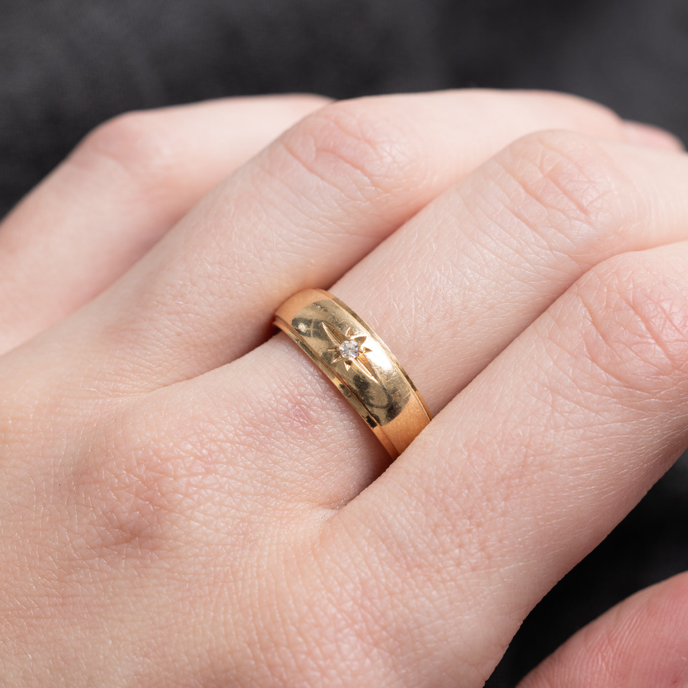 Candian Star Set Diamond Band | SZ 7.25 |