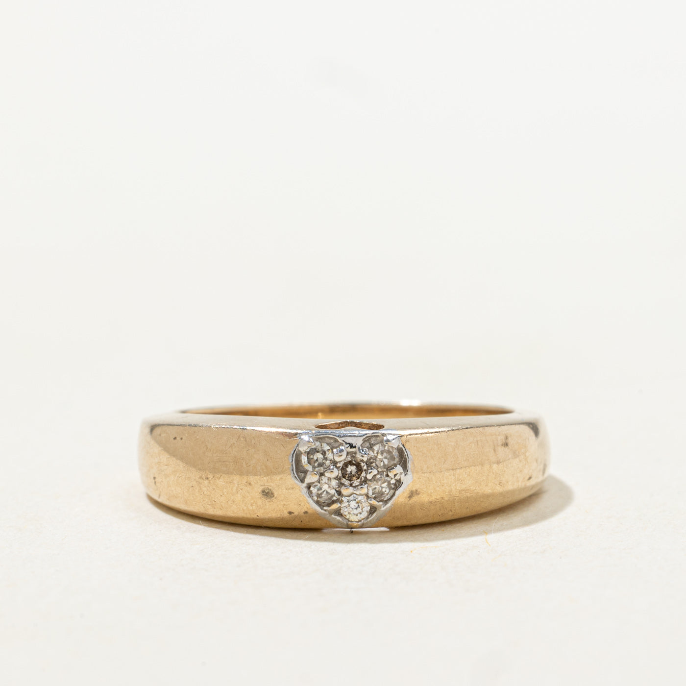 Diamond Cluster Heart Band | SZ 7.0 |